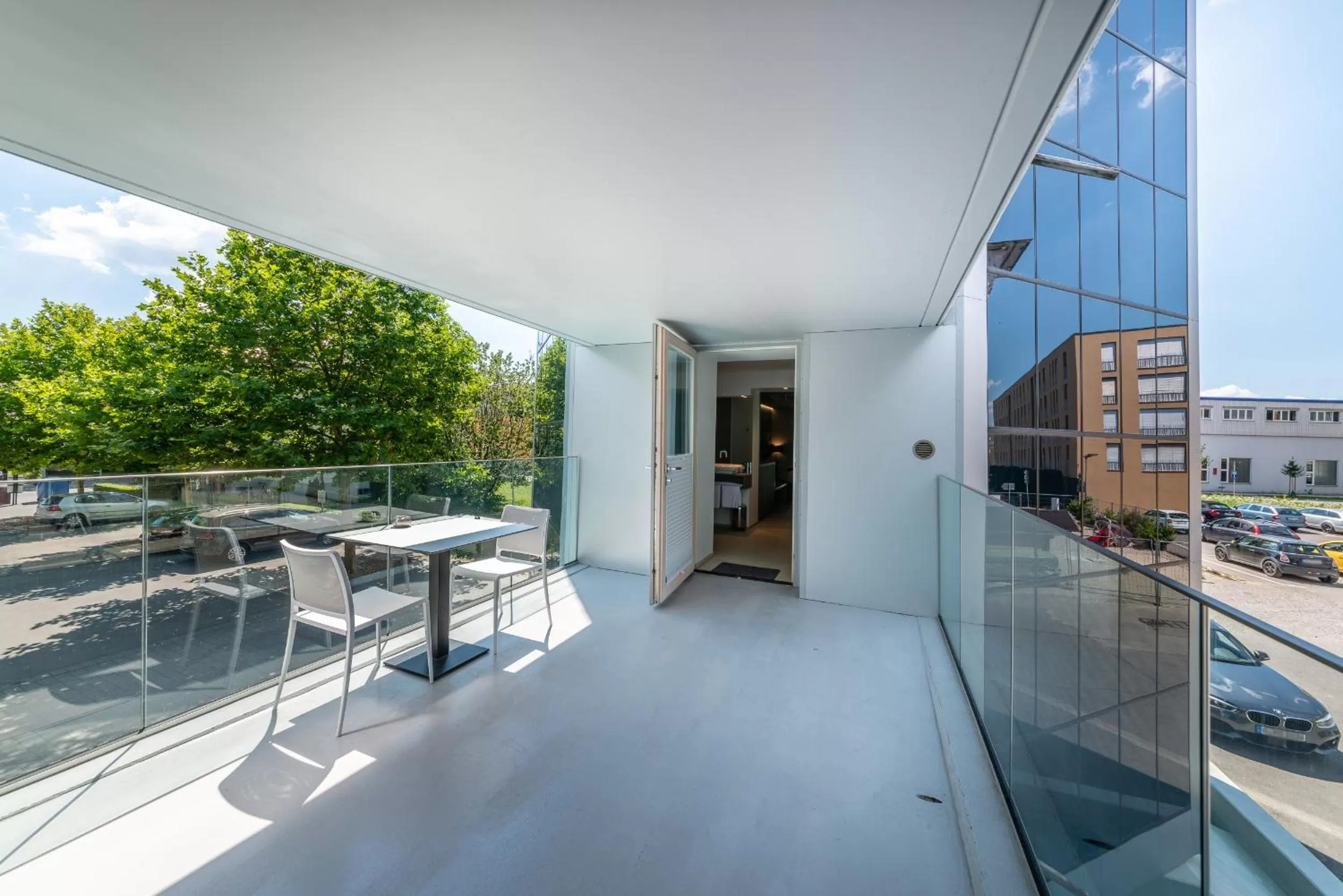 Balcony/Terrace in aquaTurm Hotel & Energie