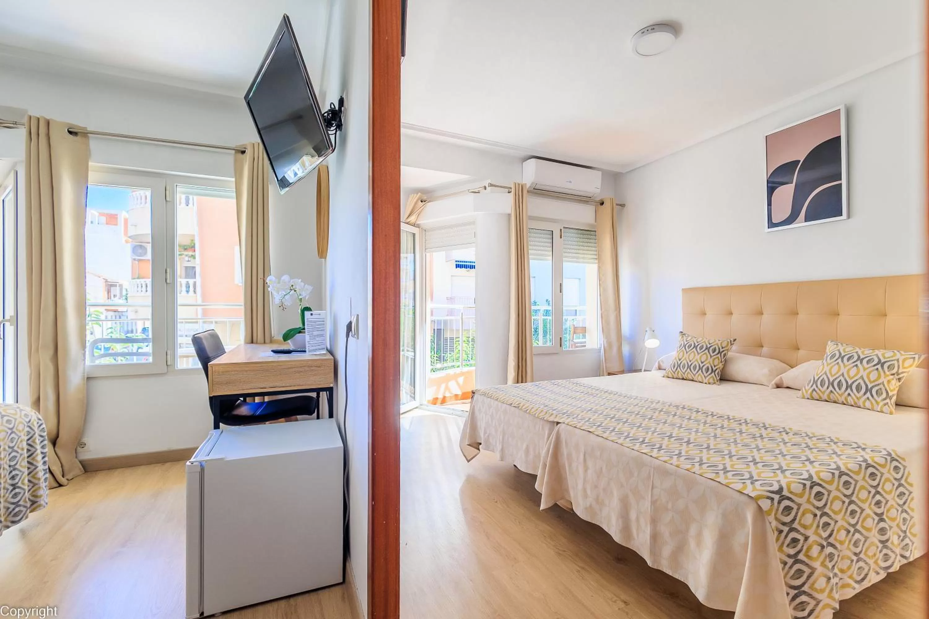 Bedroom, Bed in Hotel Madrid