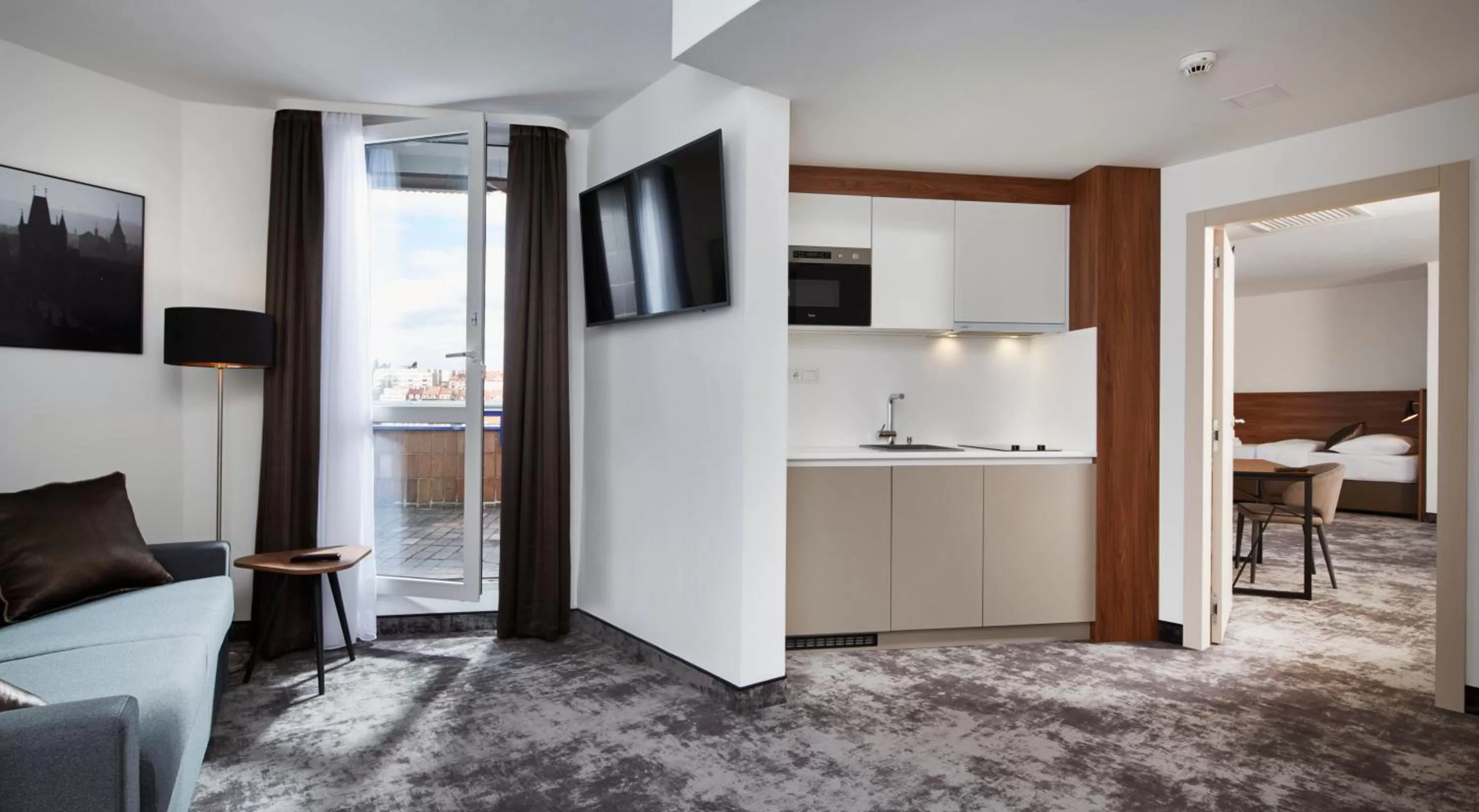 Kitchen or kitchenette in OREA Hotel Pyramida Praha