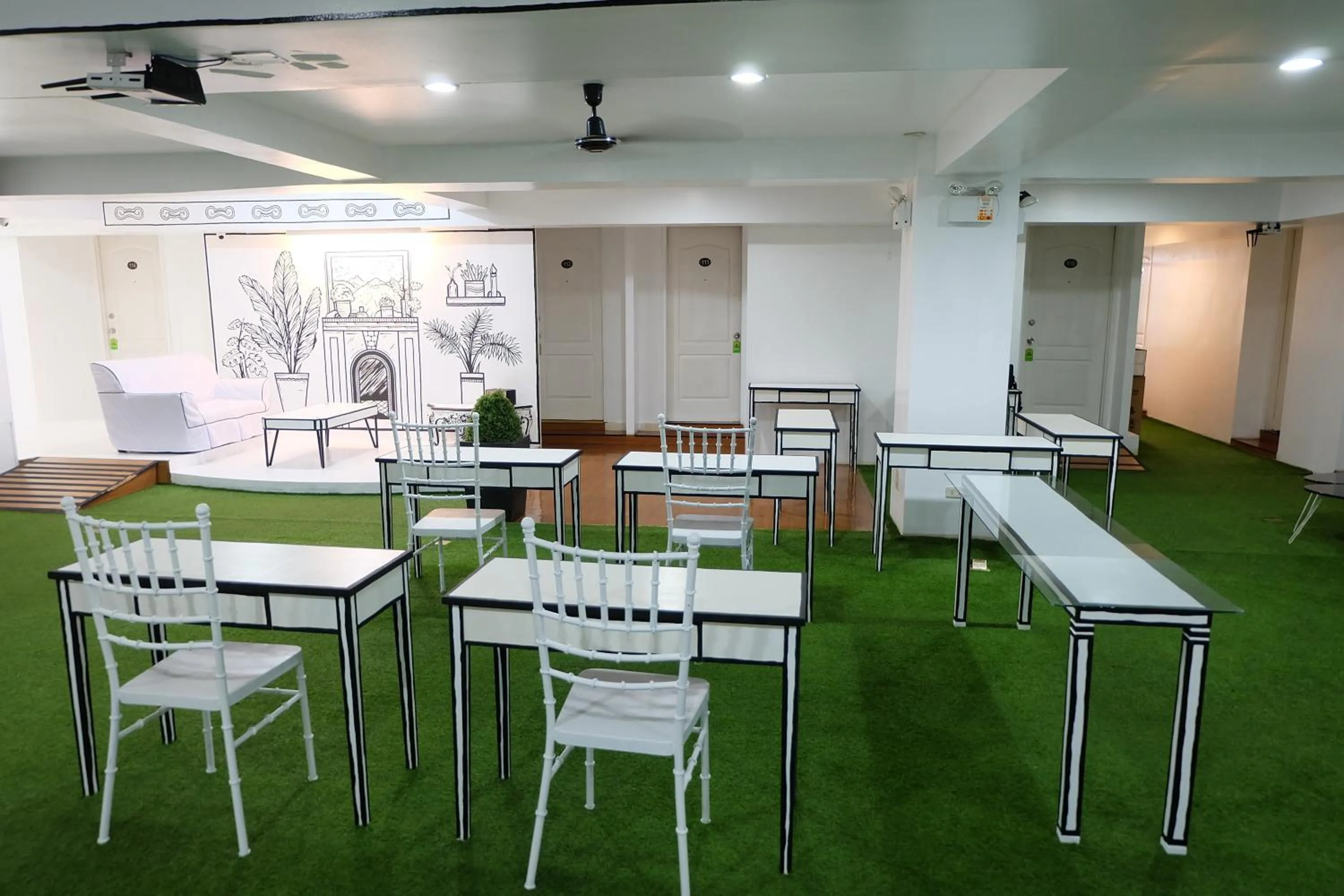 Decorative detail in Spaces Hotel Makati