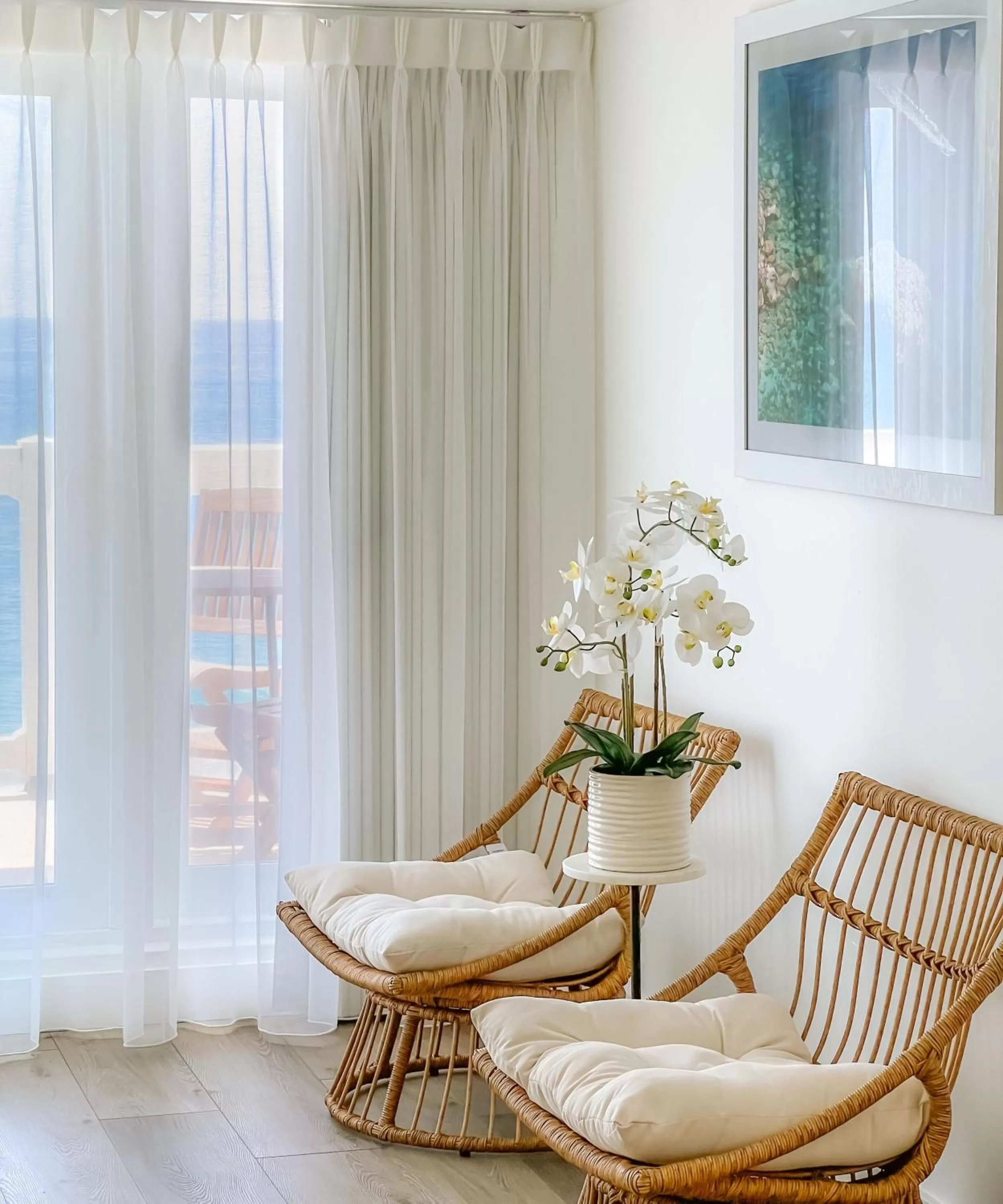 Seating area in Capri Laguna on the Beach - A Boutique Hotel