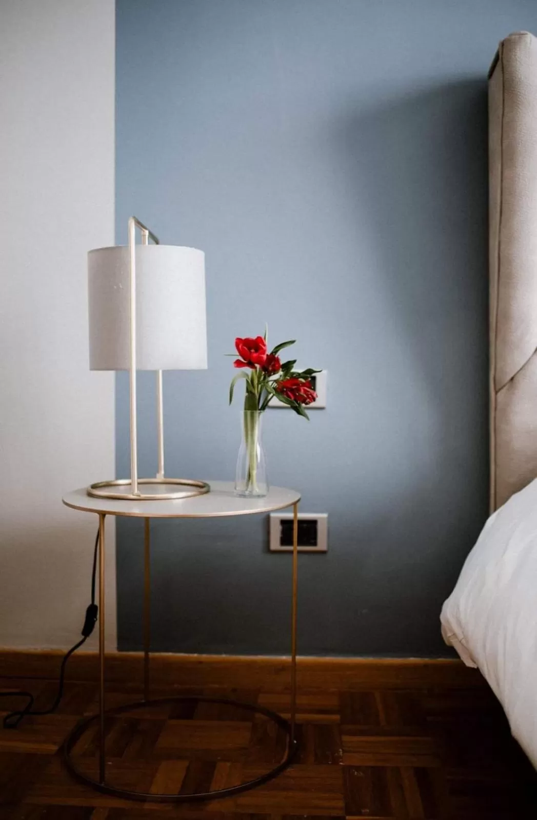 Decorative detail, Bed in Panoramic Villa Garassino - country rooms and fine restaurant