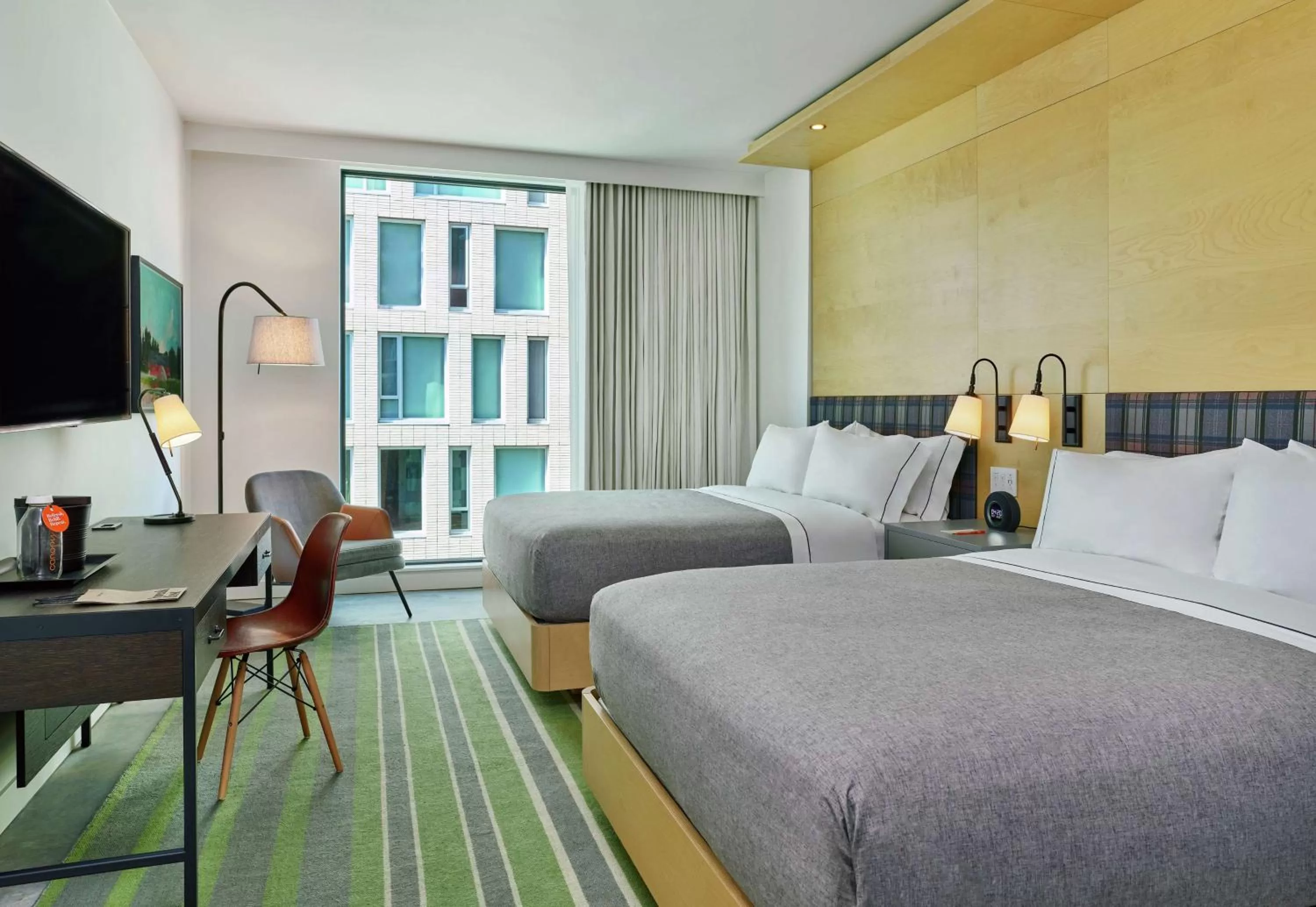 Bedroom, Bed in Canopy by Hilton Portland Pearl District