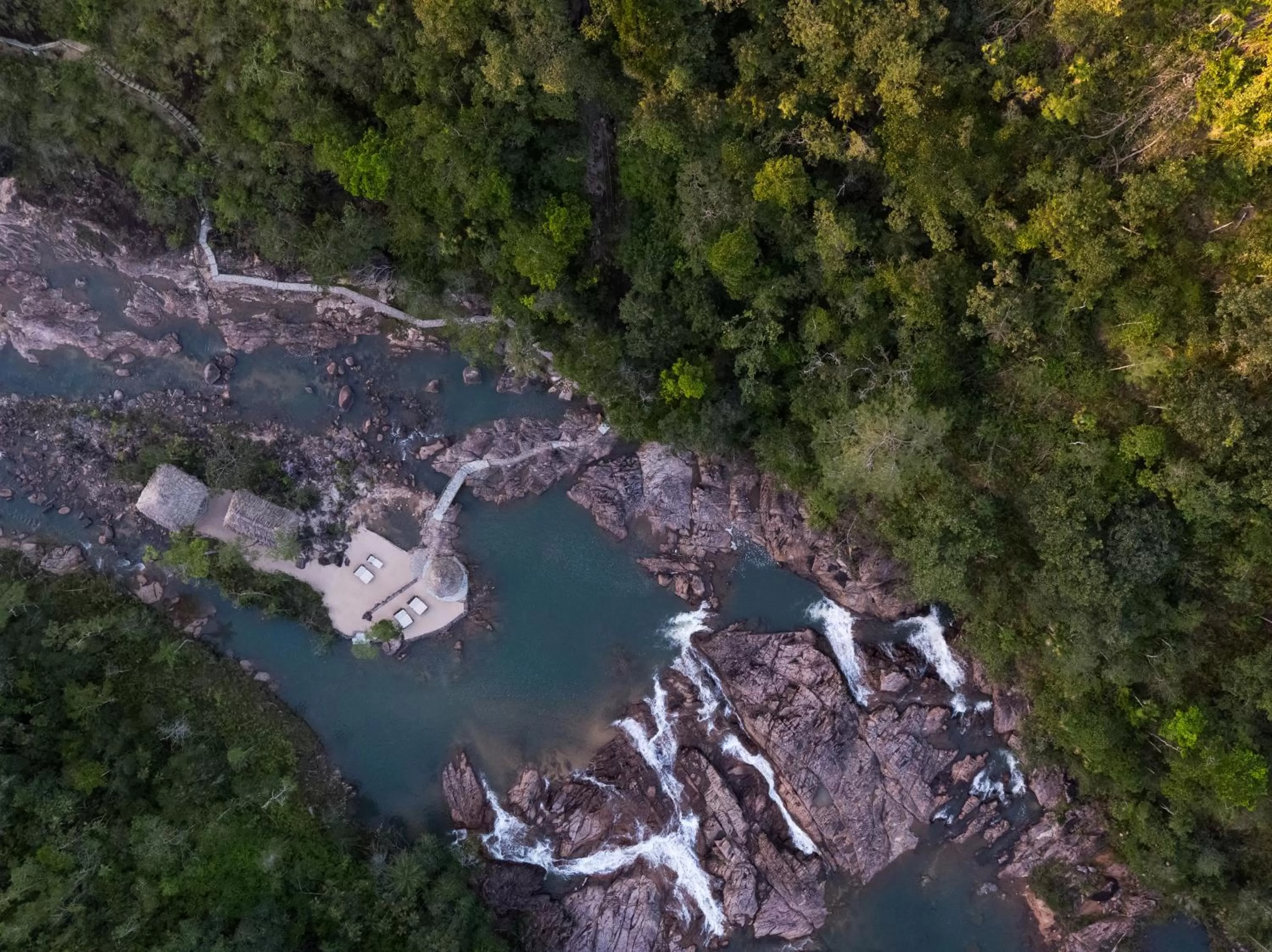 Bird's eye view in Gaia Riverlodge