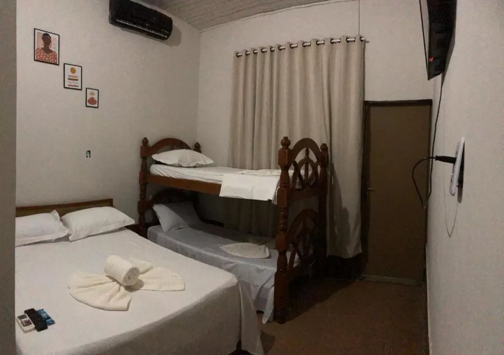 Bed in Hotel Cuiabá
