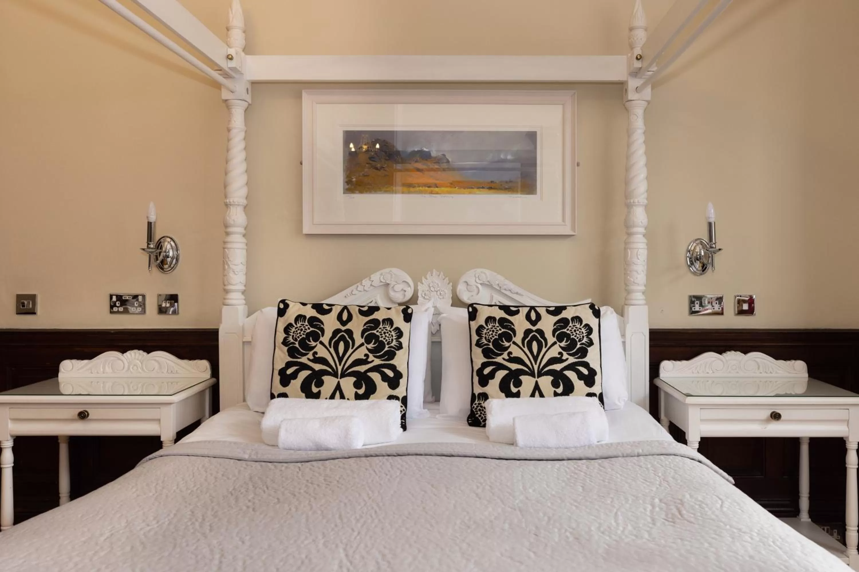 Bed in The Haymarket Hotel