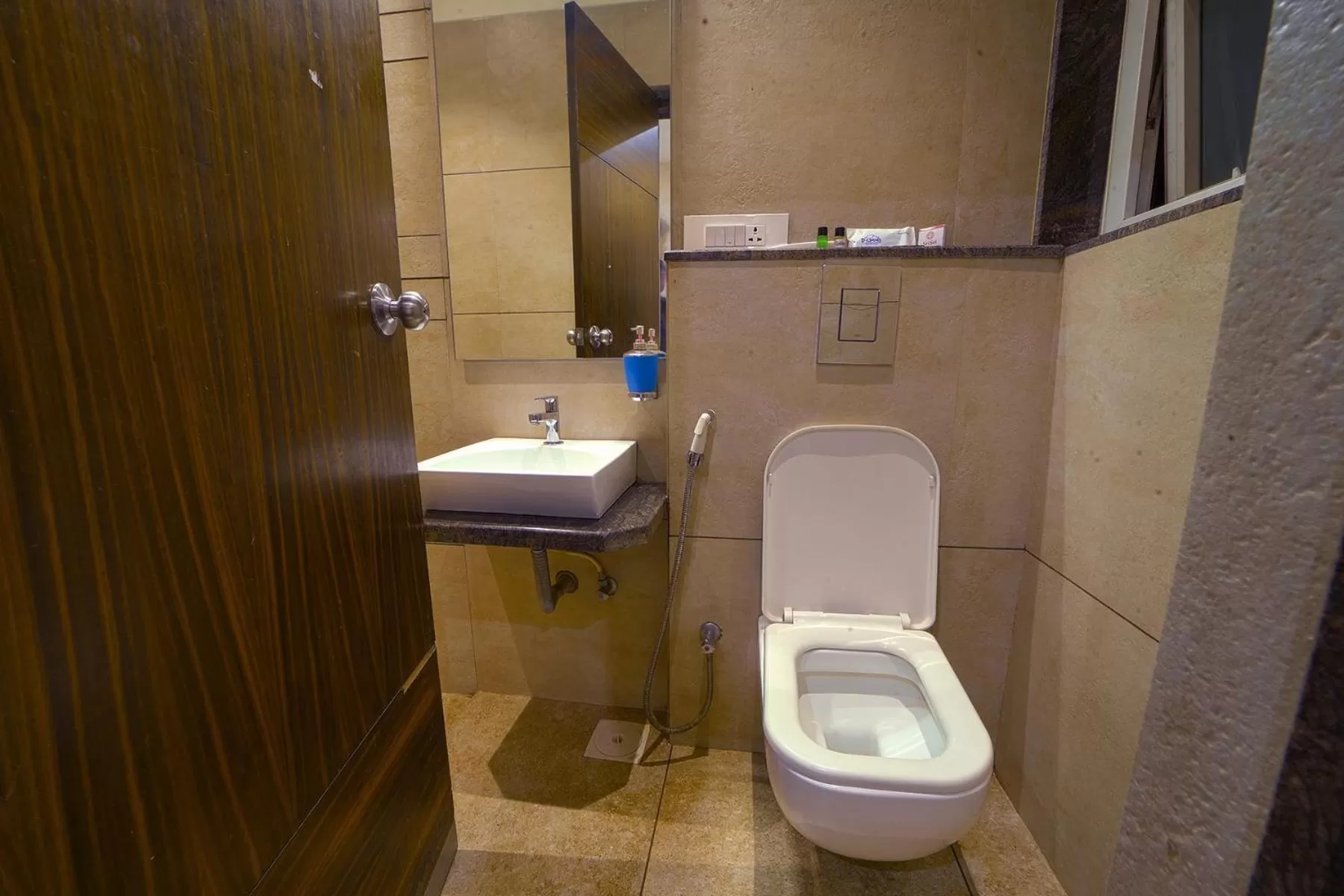 Bathroom in Hotel SRI SRI EXECUTIVE KOLHAPUR NEAR MAHALAXMI TEMPLE