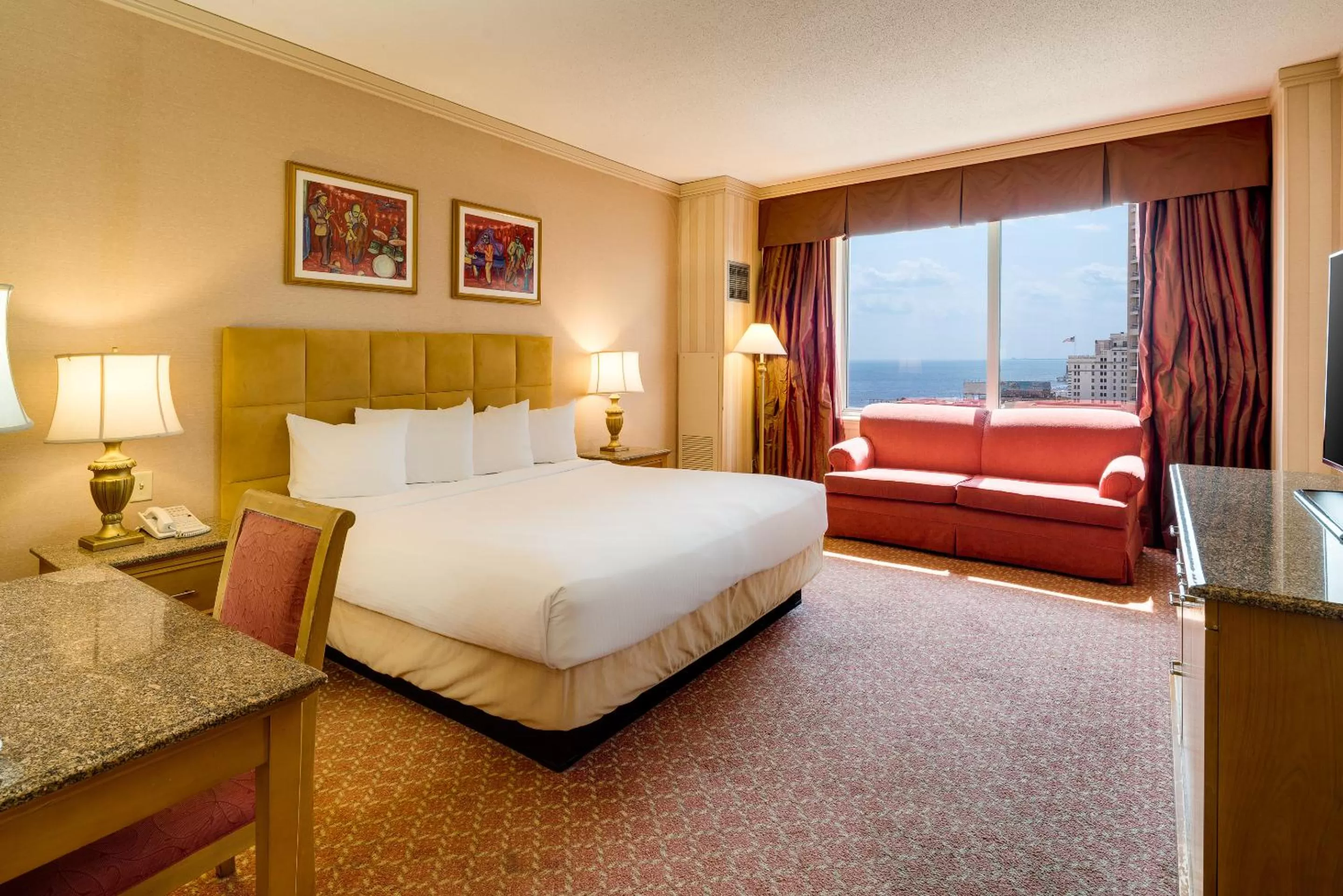 Bed in Showboat Hotel Atlantic City