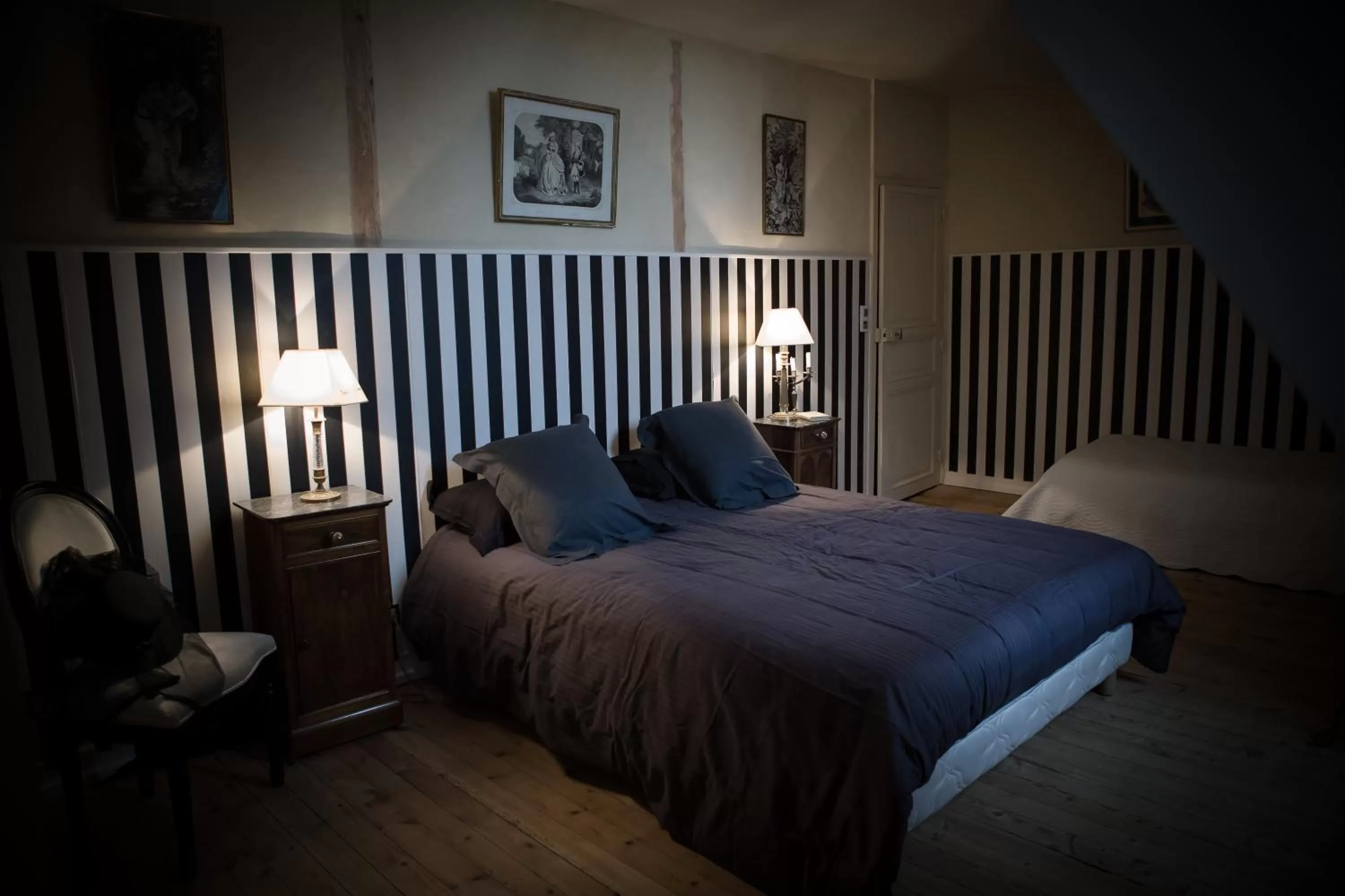 Bed in Chateau De La Moriniere