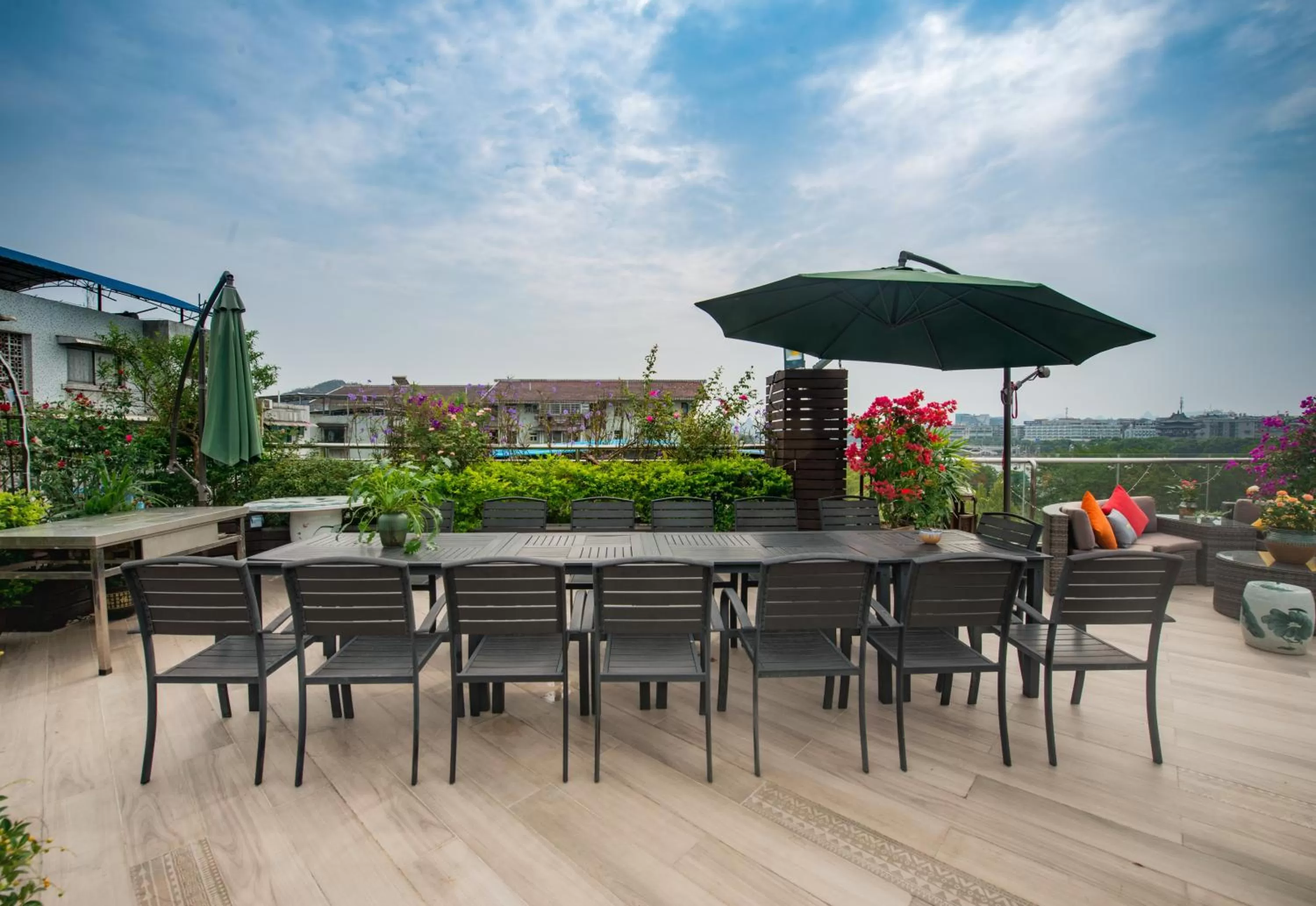 Balcony/Terrace in Li River Resort Villa Hotel
