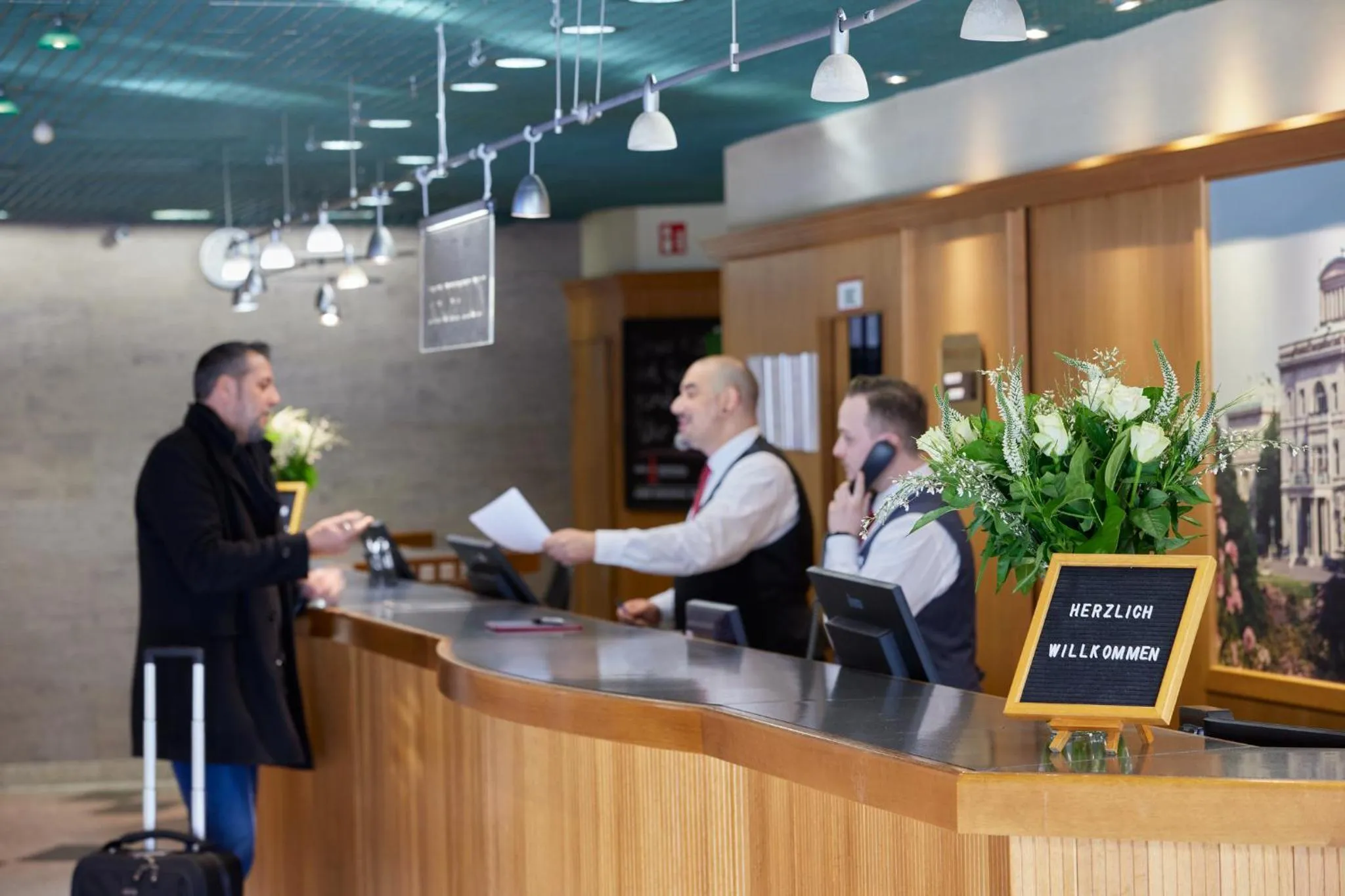 Lobby or reception in Hotel Bredeney