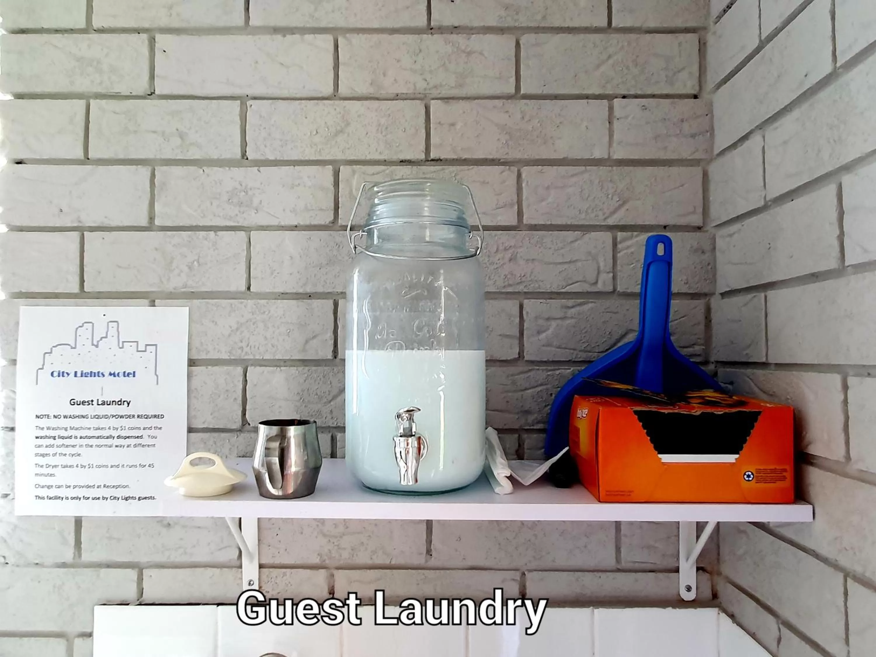 laundry in City Lights Motel