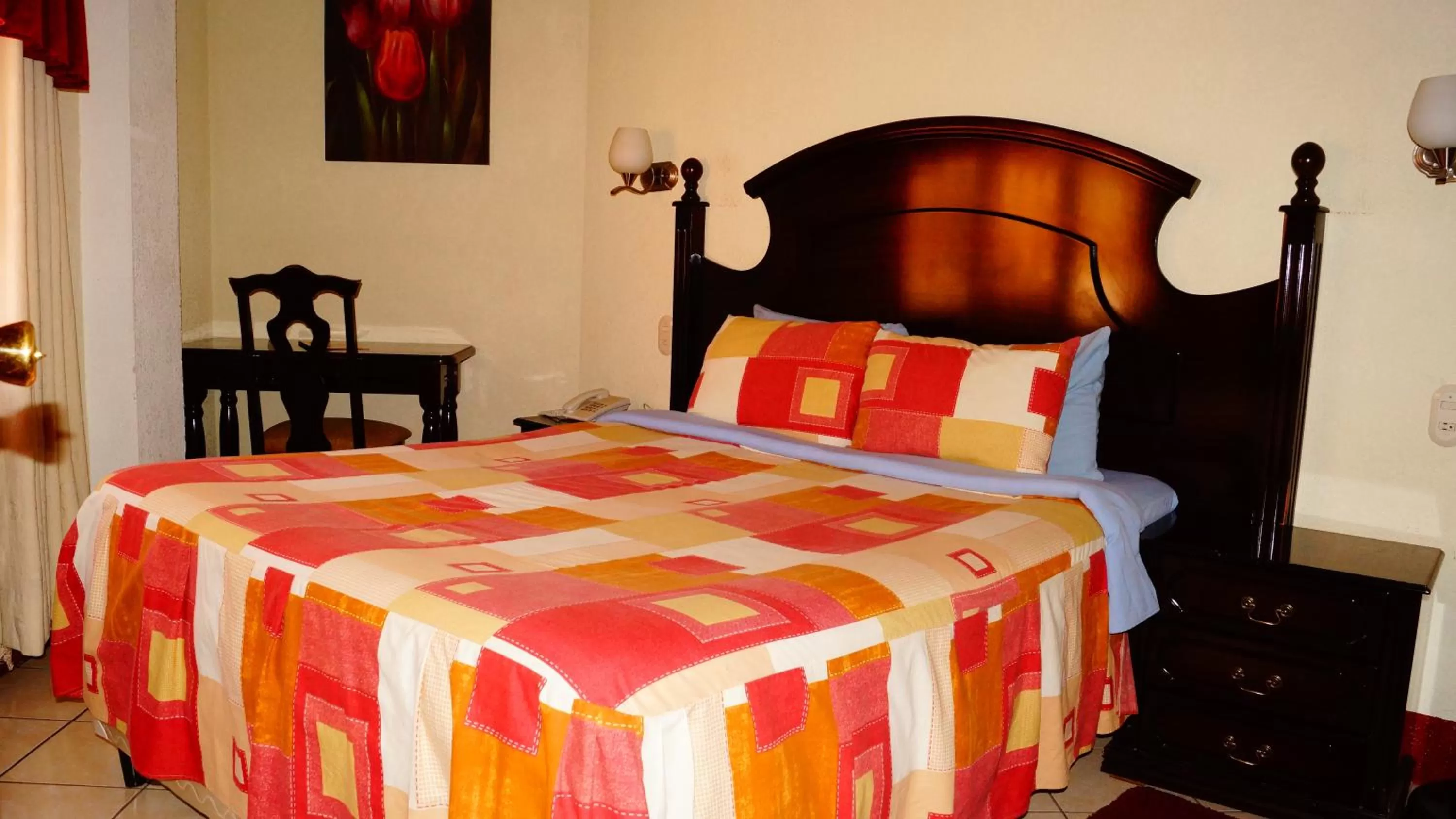 Decorative detail, Bed in Hotel Las Americas