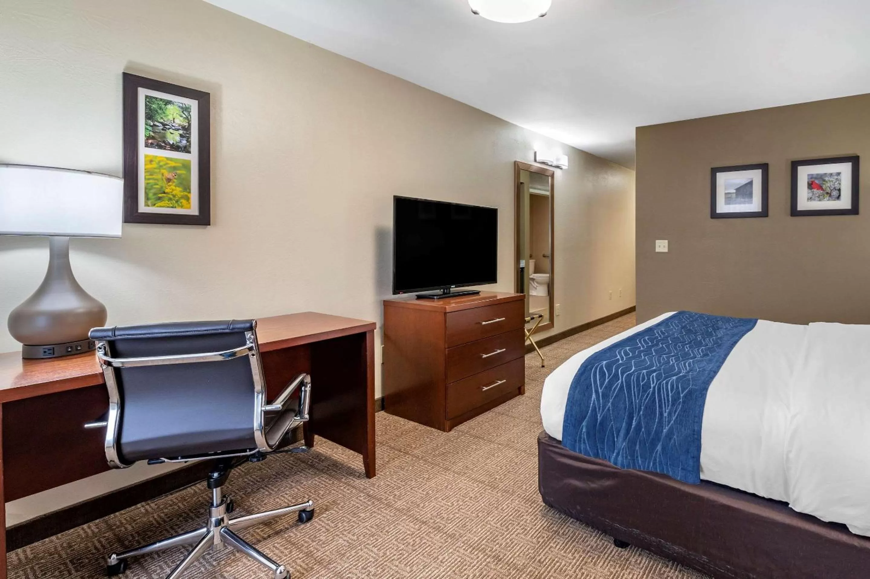 Photo of the whole room, Bed in Comfort Inn & Suites Northern Kentucky