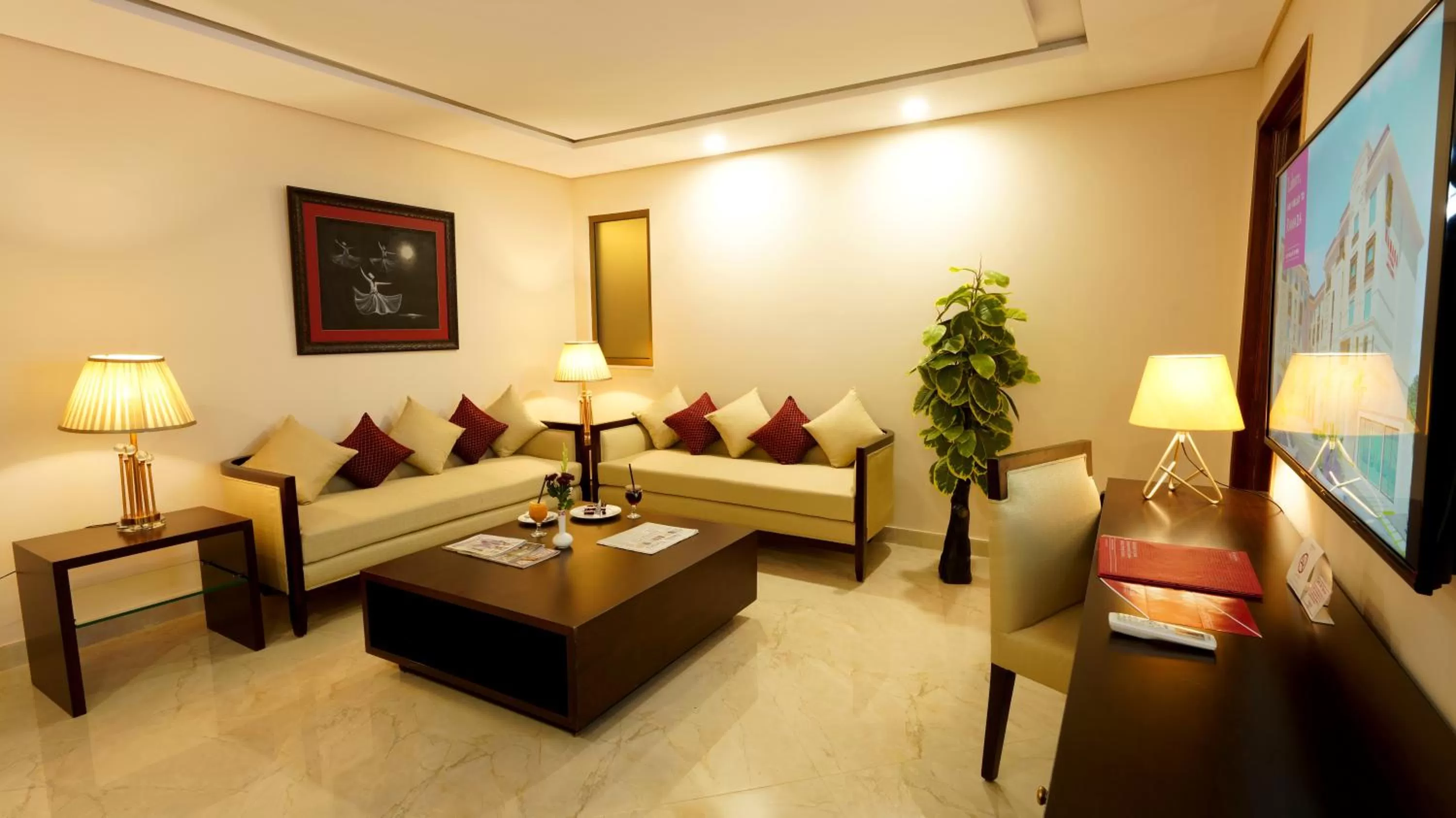 Living room in Ramada by Wyndham Lahore Gulberg II