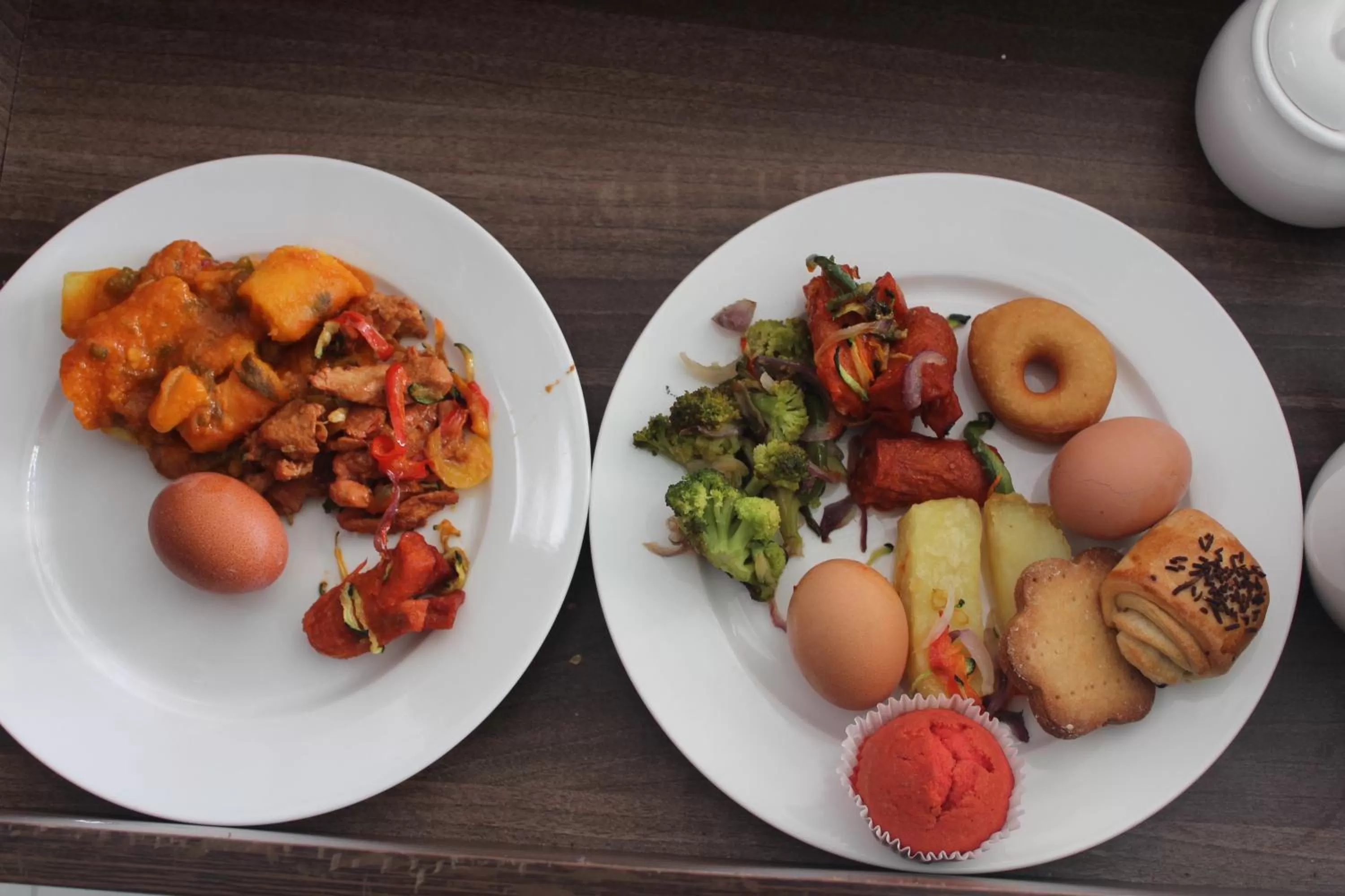 Continental breakfast in Hotel Horizon Entebbe