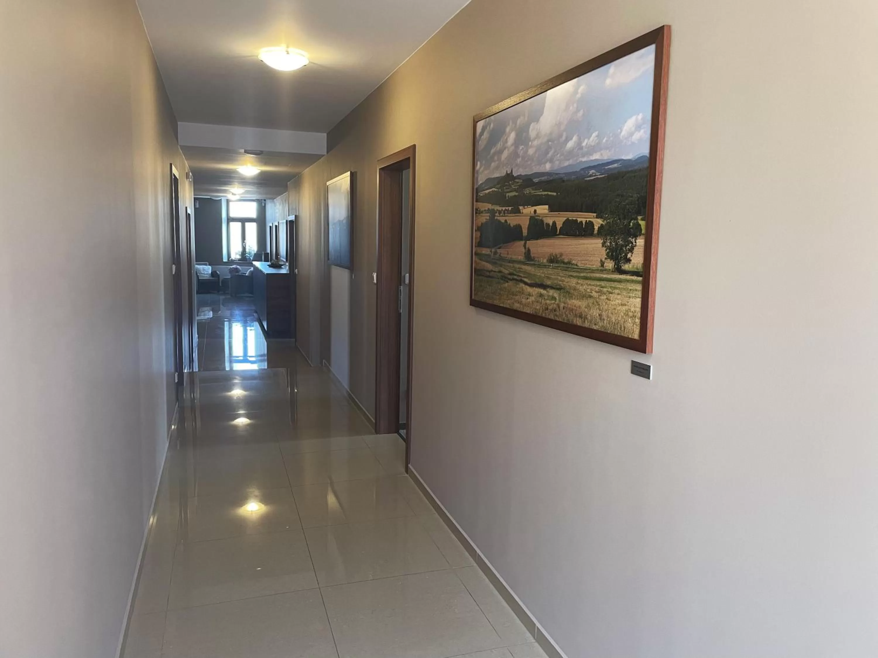 Lobby or reception in Hotel U Kvapilů