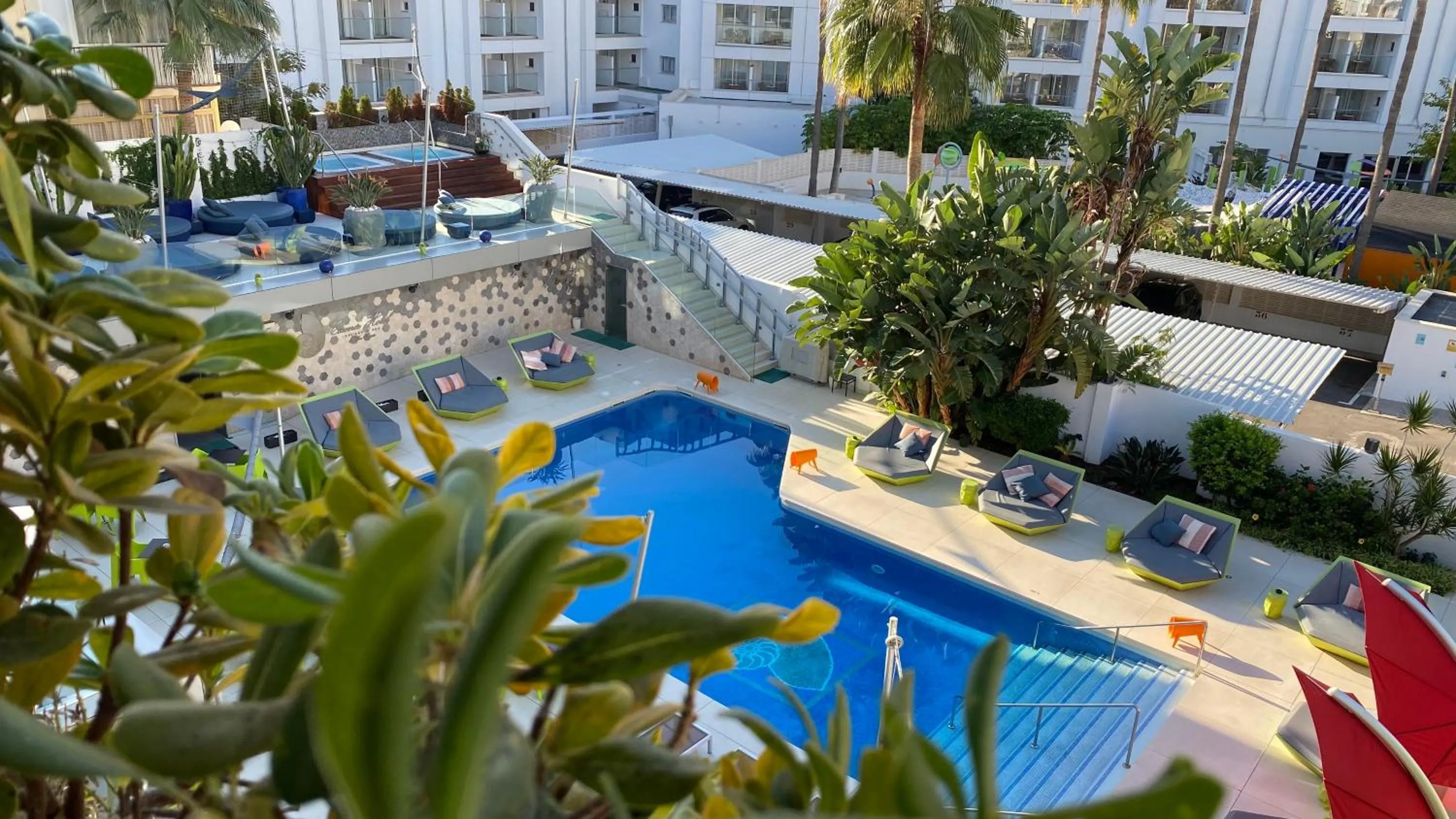 Pool view in Essence Hotel Boutique