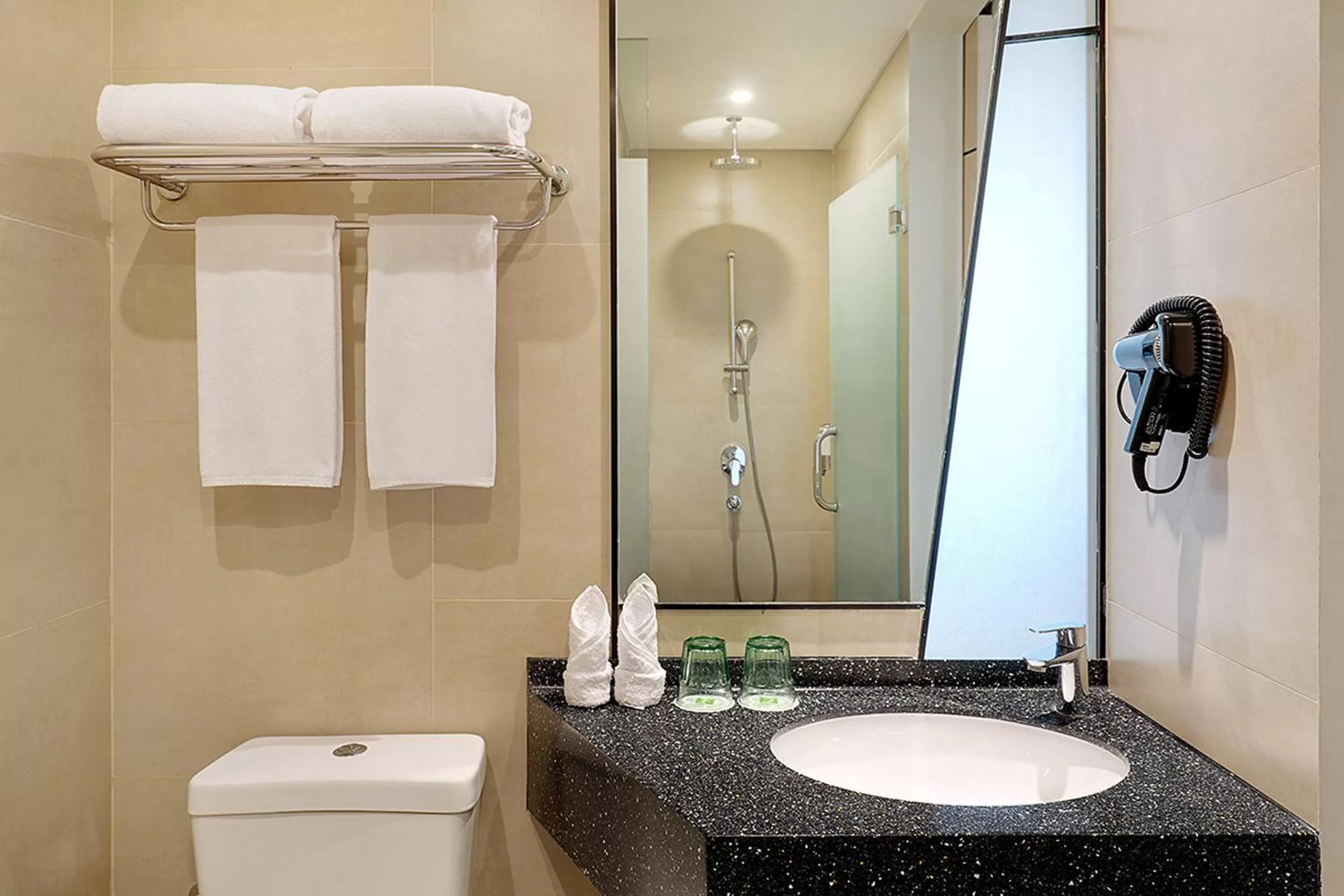 Bathroom in ibis Styles Jakarta Simatupang