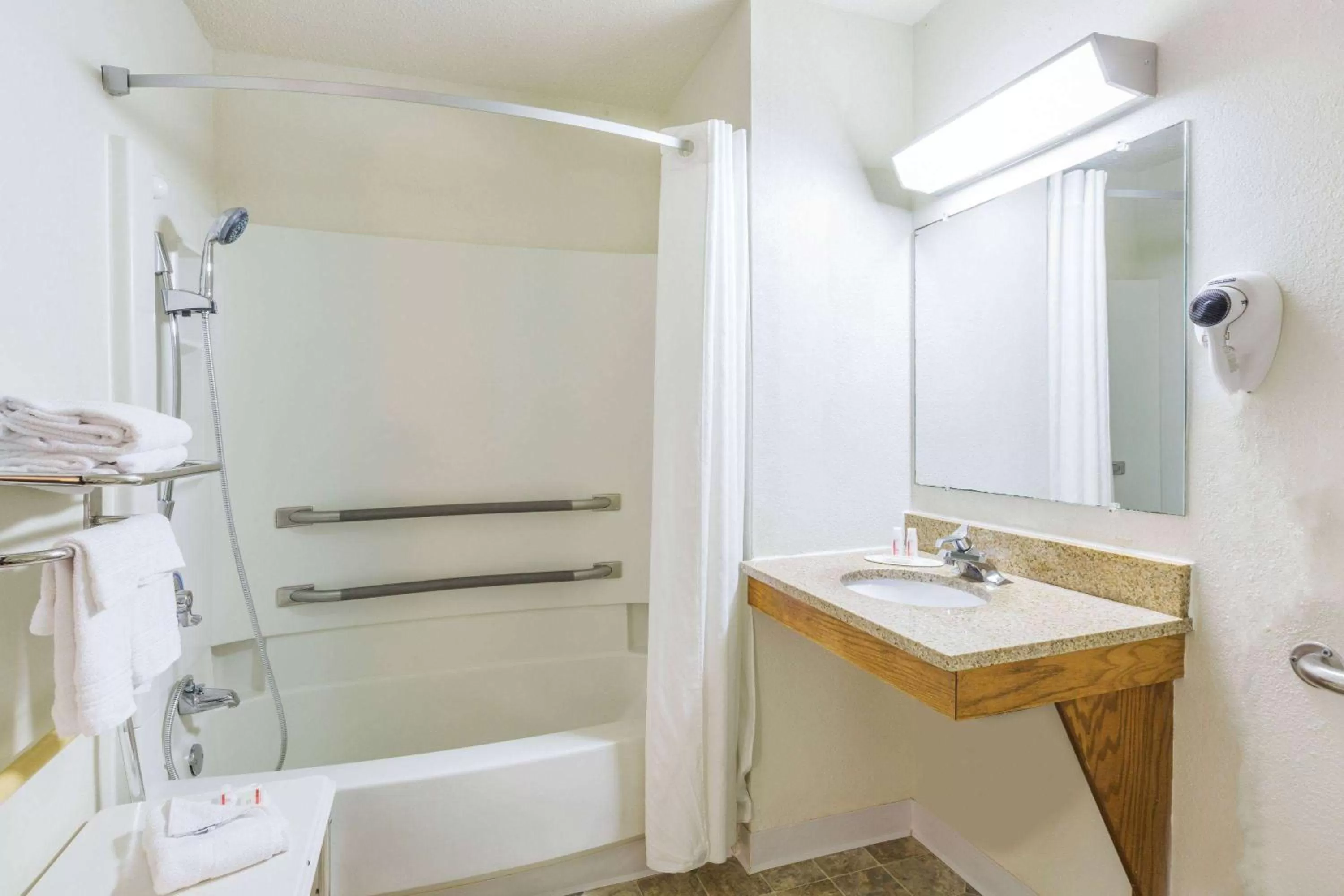 Bathroom in Super 8 by Wyndham East Stroudsburg - Poconos