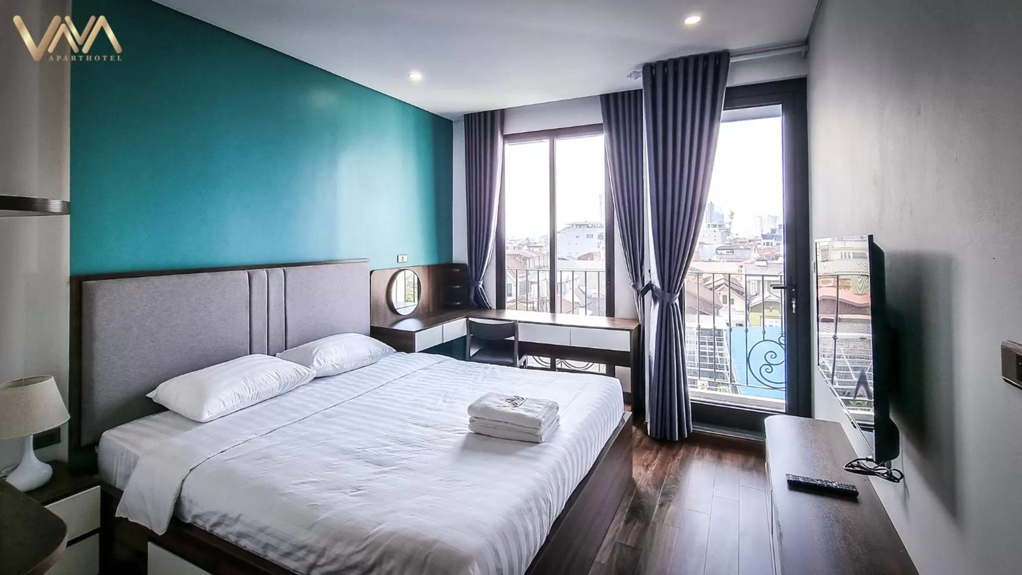 Photo of the whole room, Bed in VNAHOMES APARTHOTEL