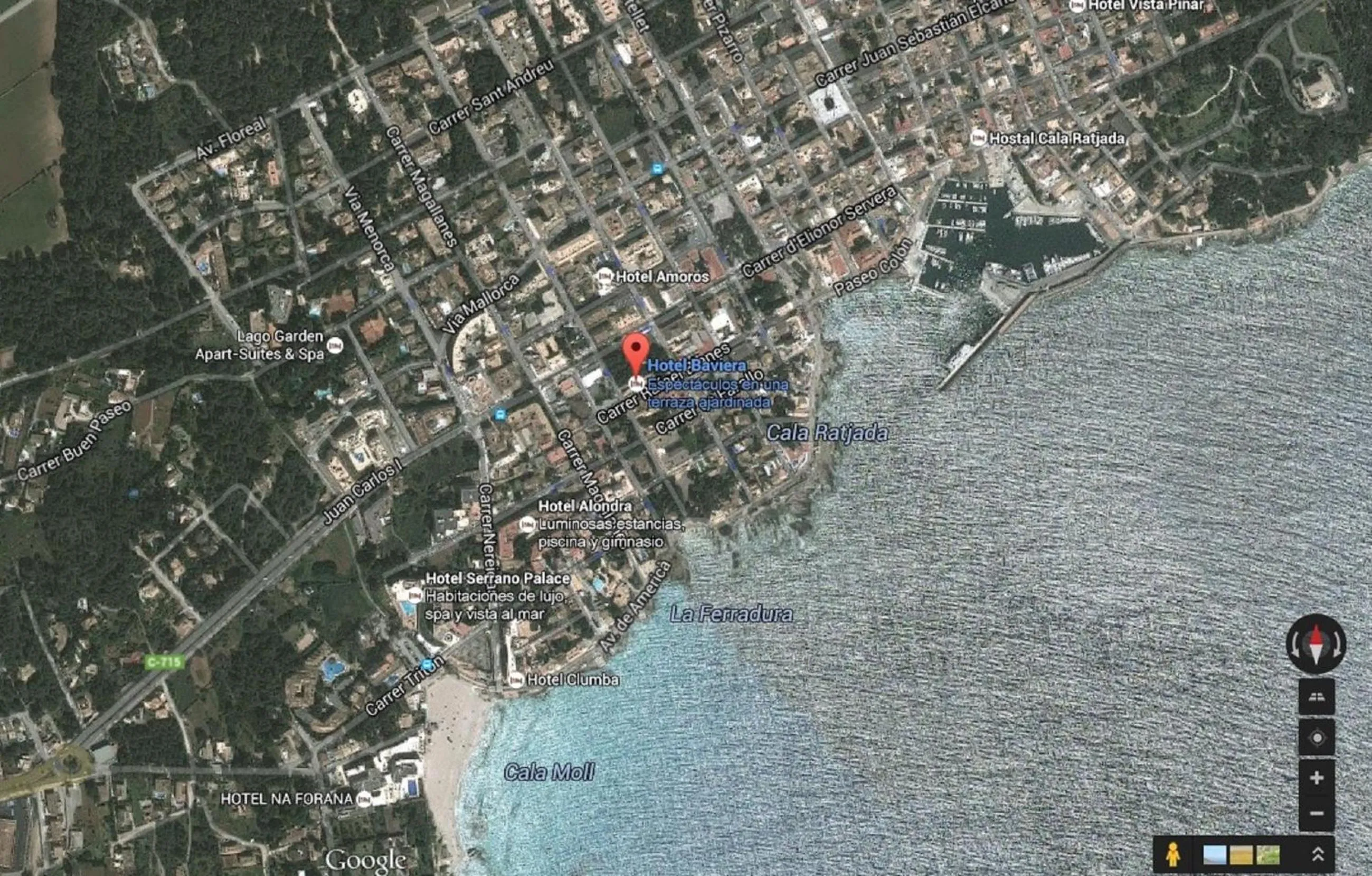 Bird's eye view in Hotel Baviera