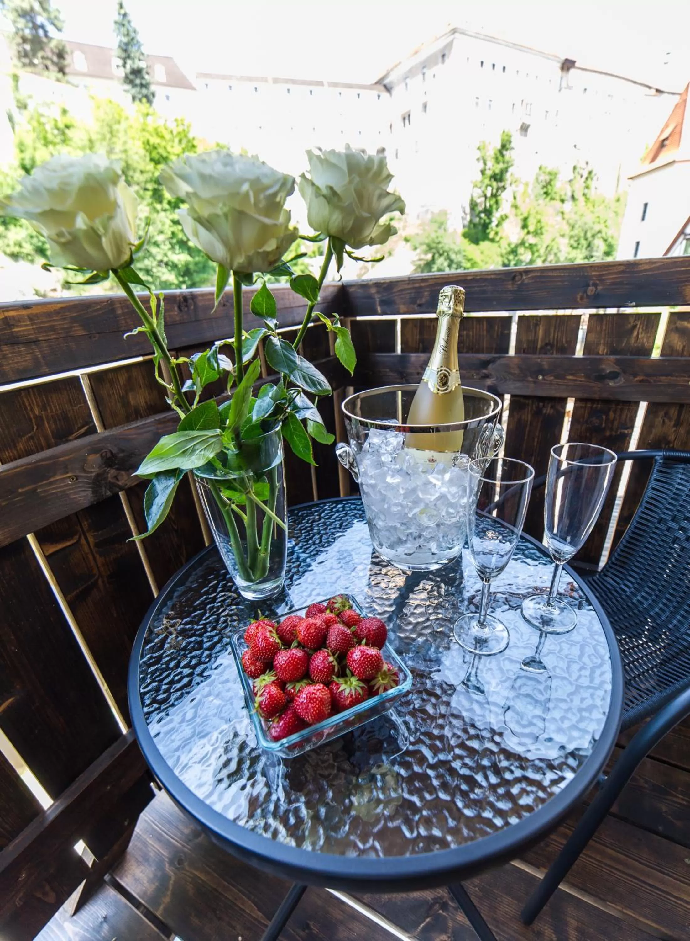 City view in Garni hotel Castle Bridge