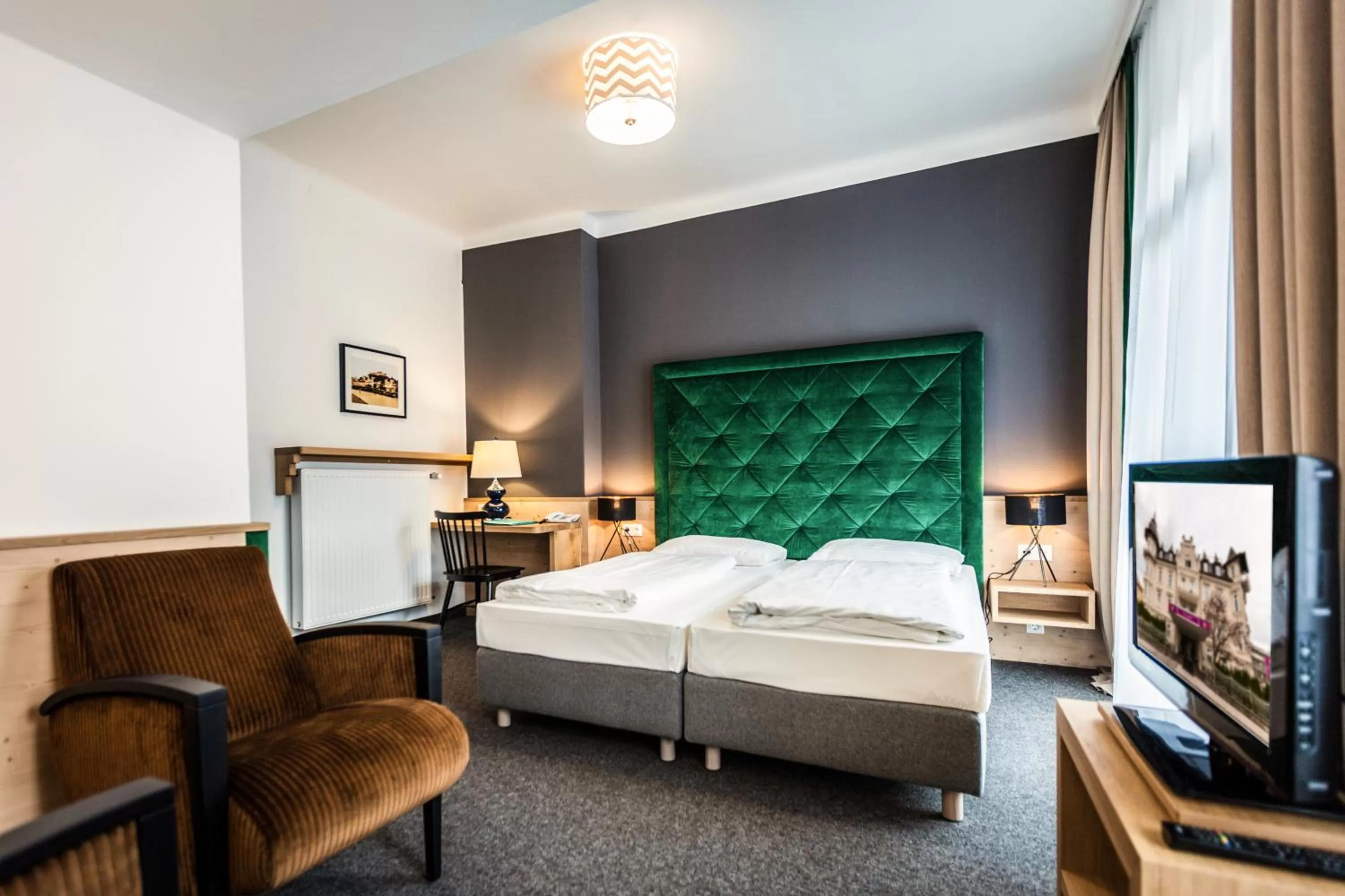 Patio, Bed in Hotel Markus Sittikus Salzburg