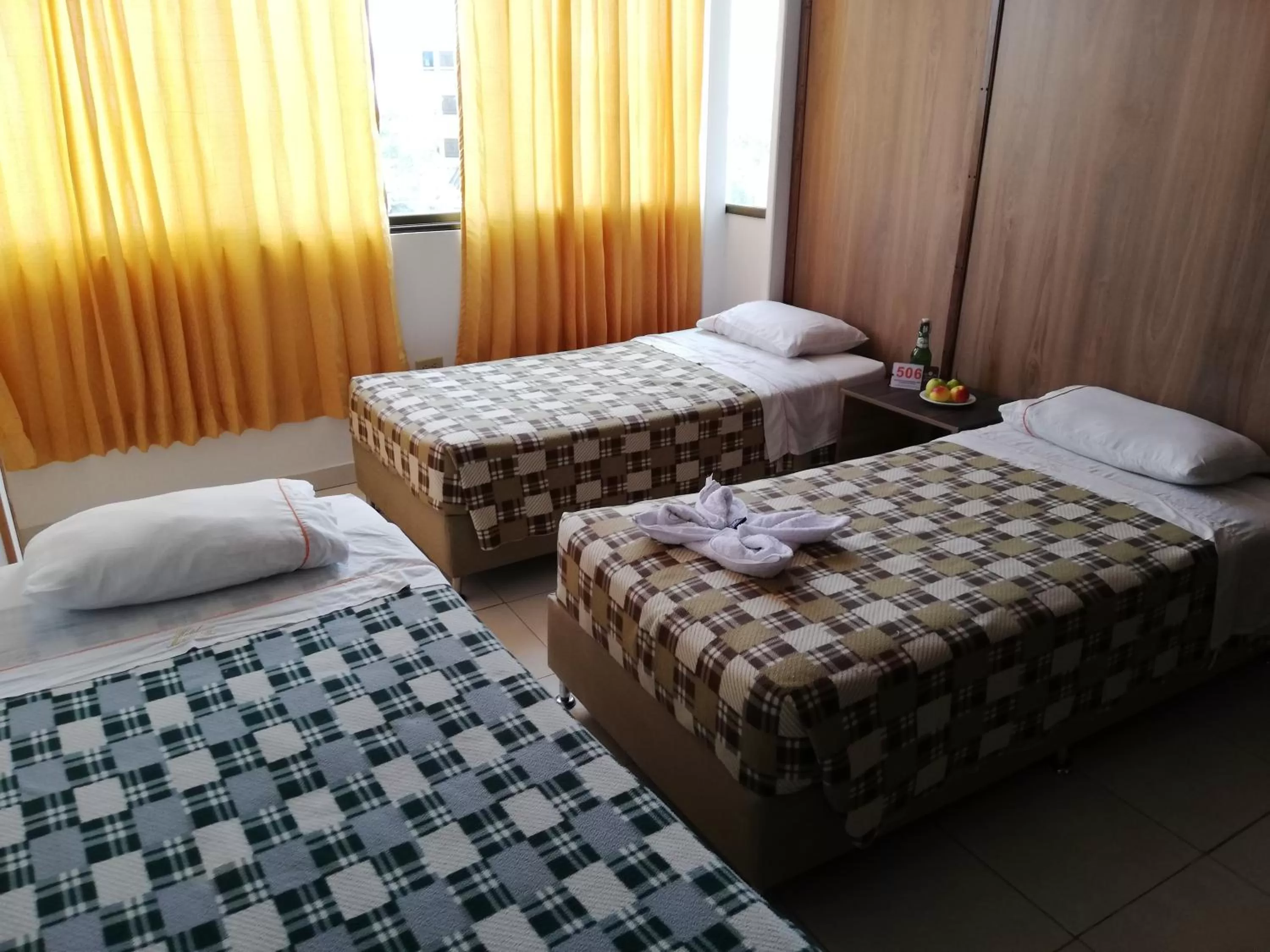 Bed in Hotel Mónaco de Fusa