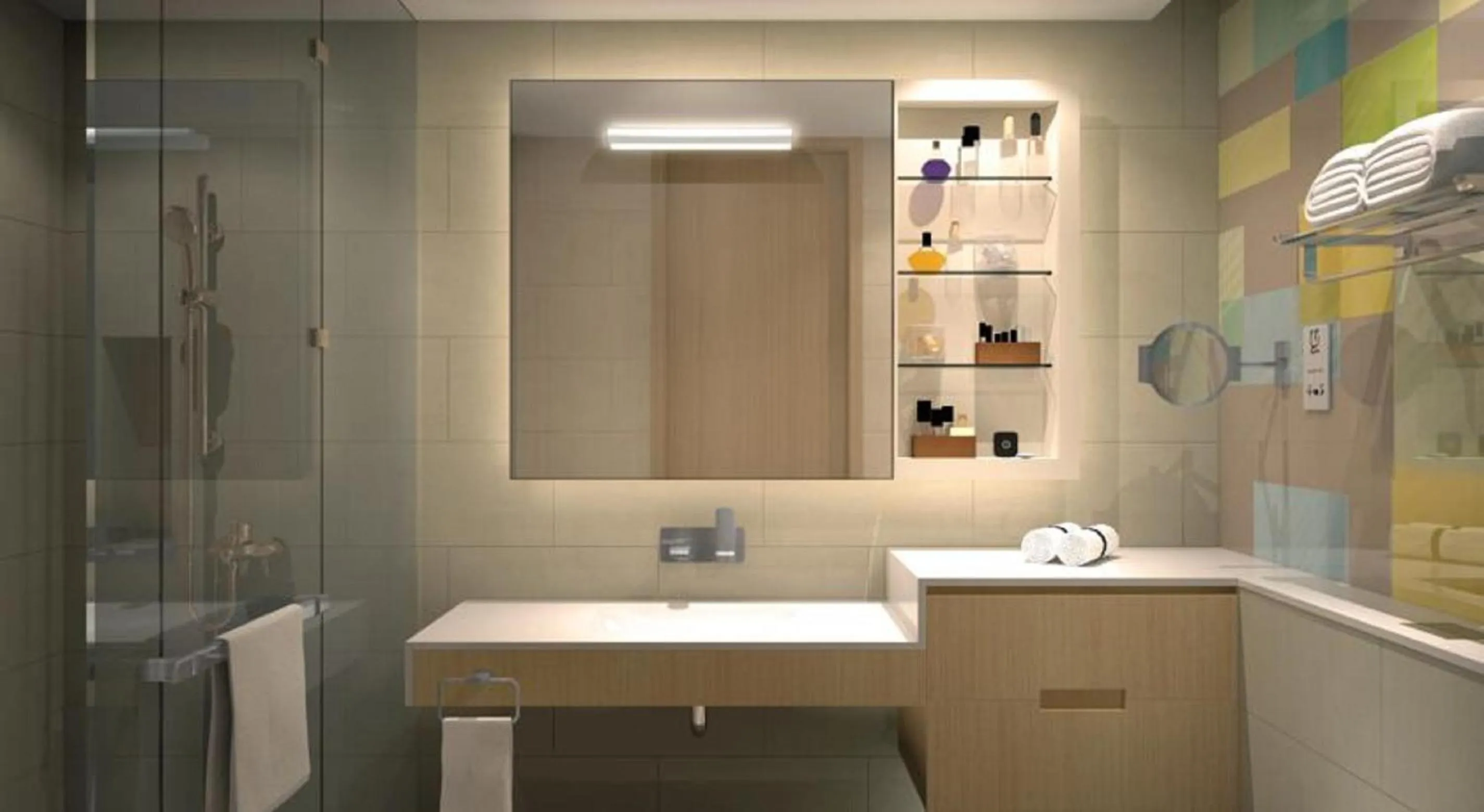 Shower, Bathroom in Citadines Intime City Hangzhou