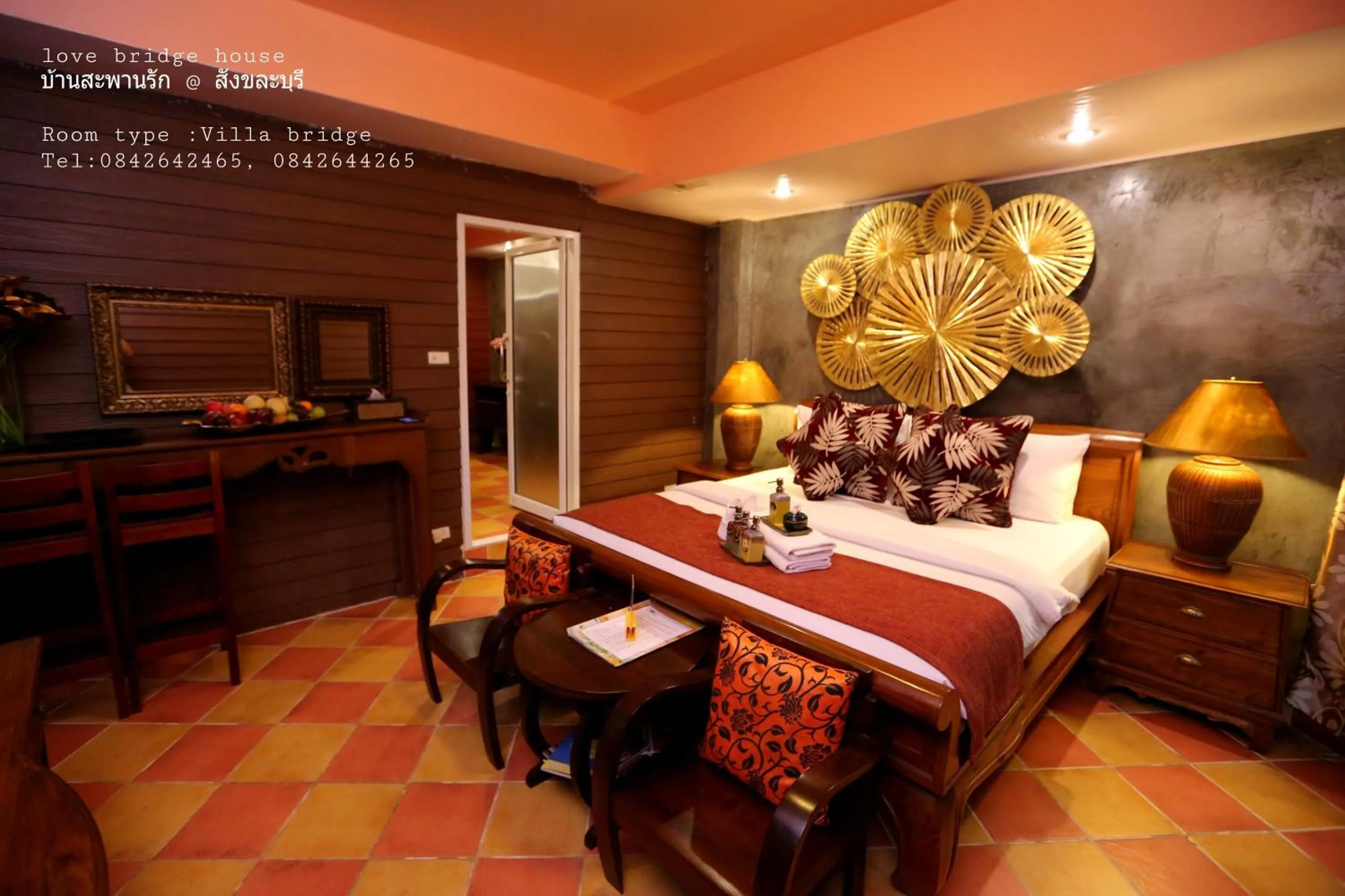 Bed in Love Bridge House บ้านสะพานรัก