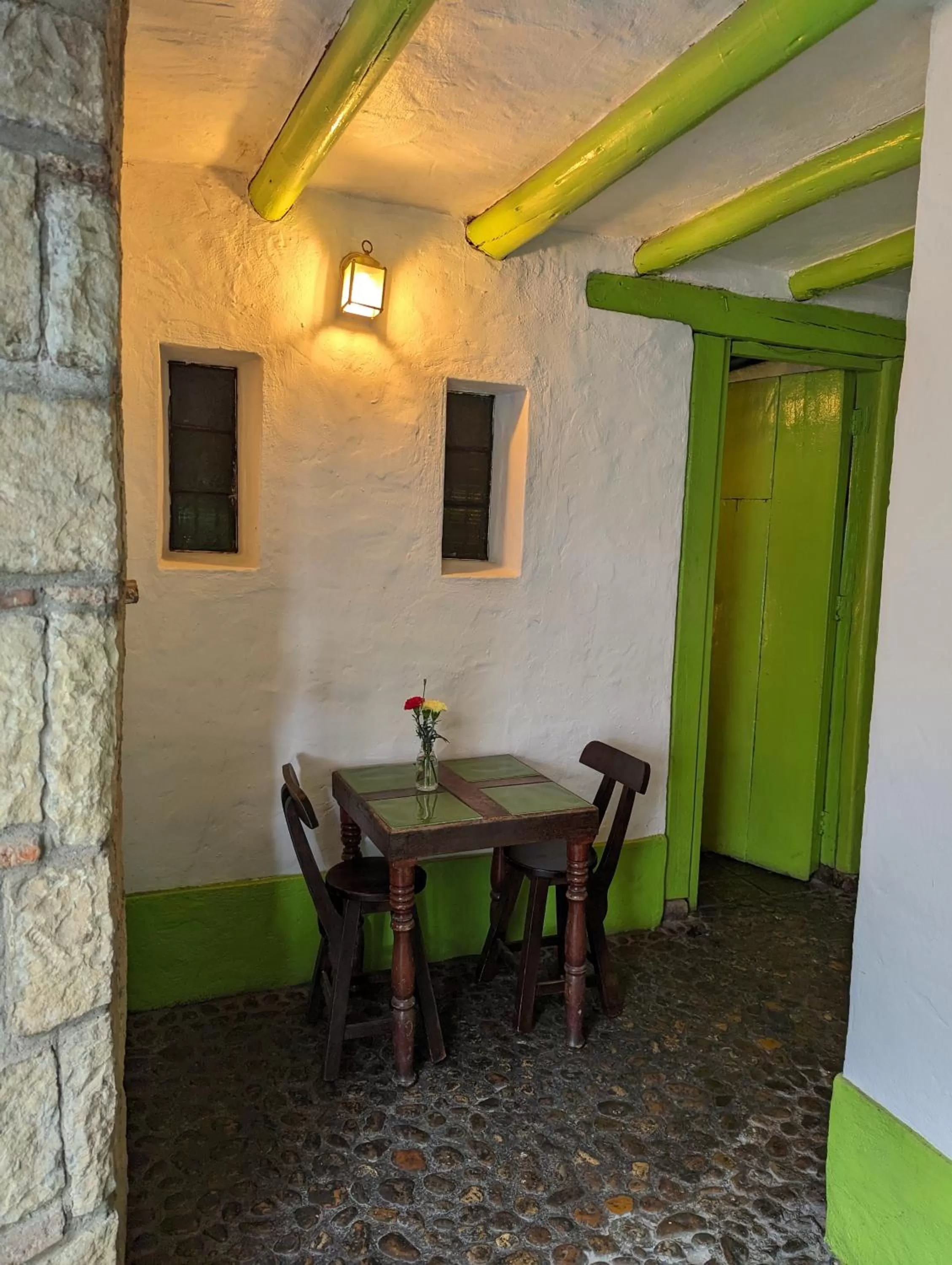 Dining area in Posada Cafe La Huerta
