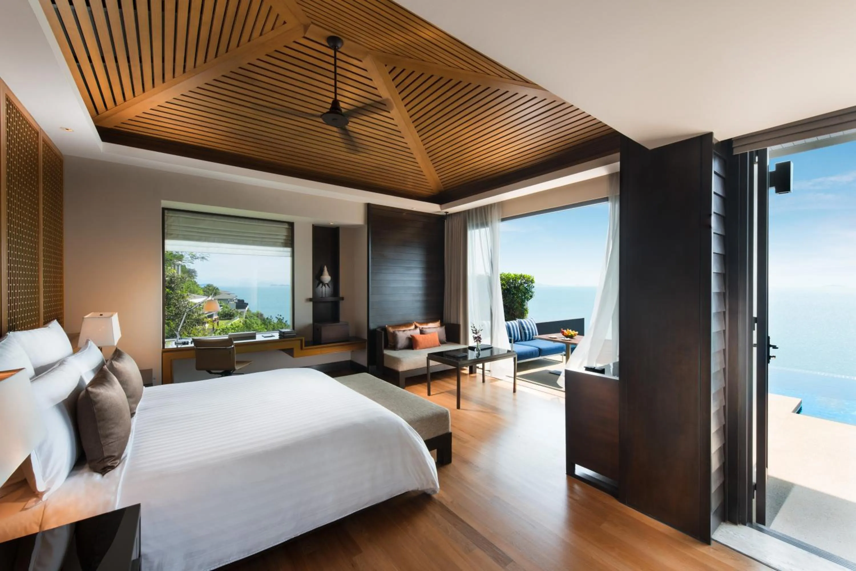 Bedroom, Bed in Conrad Koh Samui