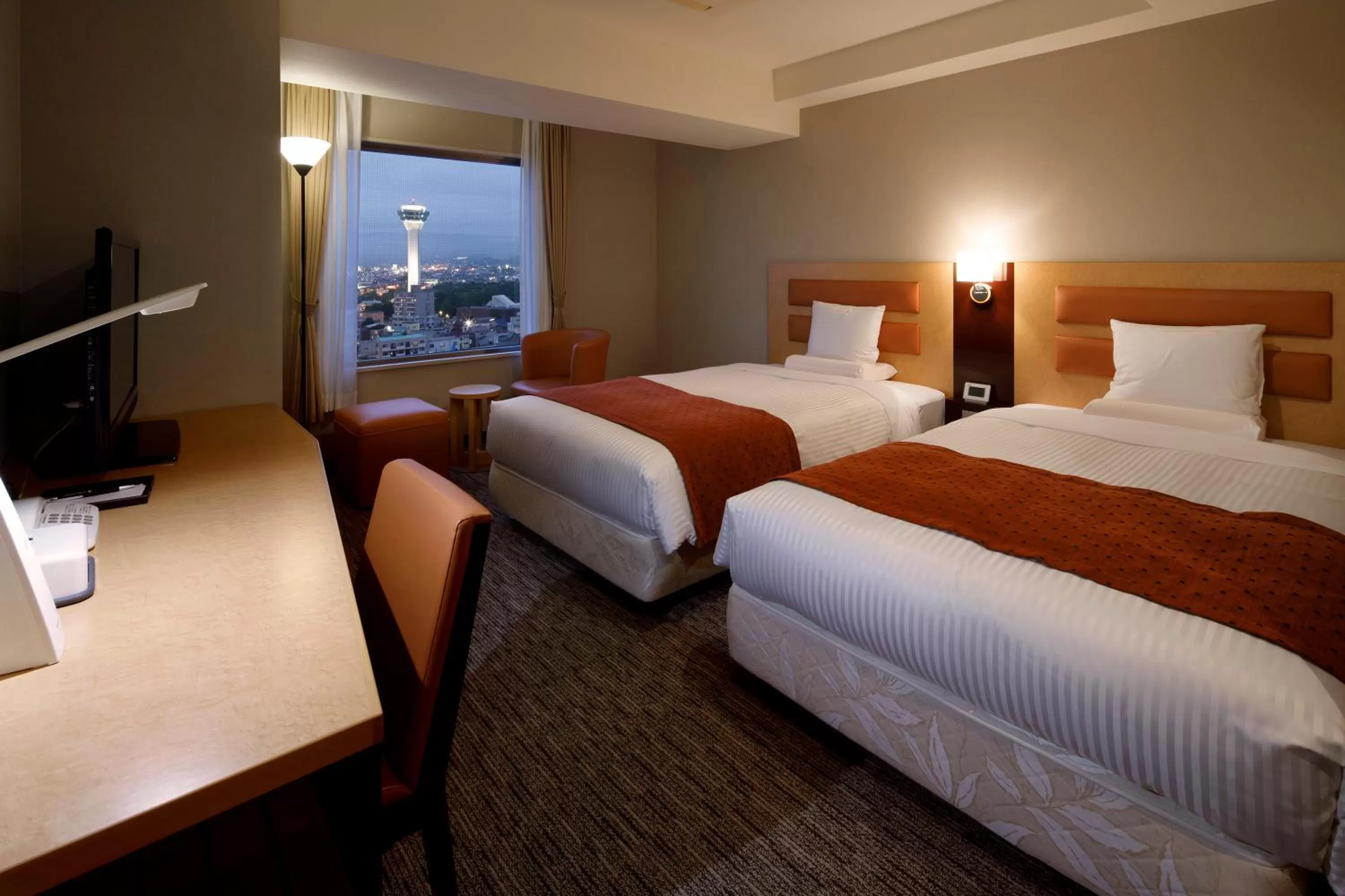 Photo of the whole room, Bed in HOTEL MYSTAYS Hakodate Goryokaku