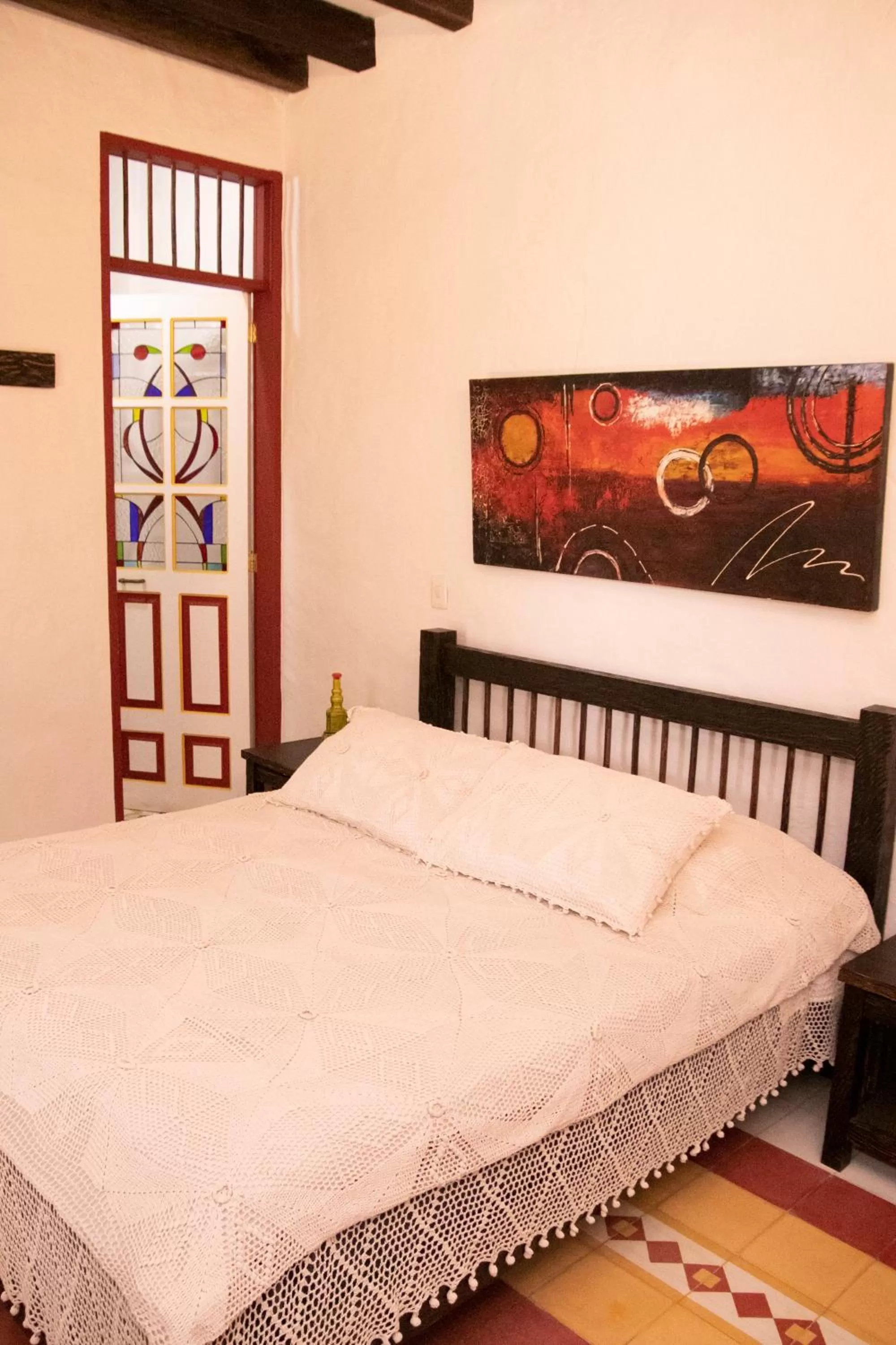 Bed in El Despertar Hotel