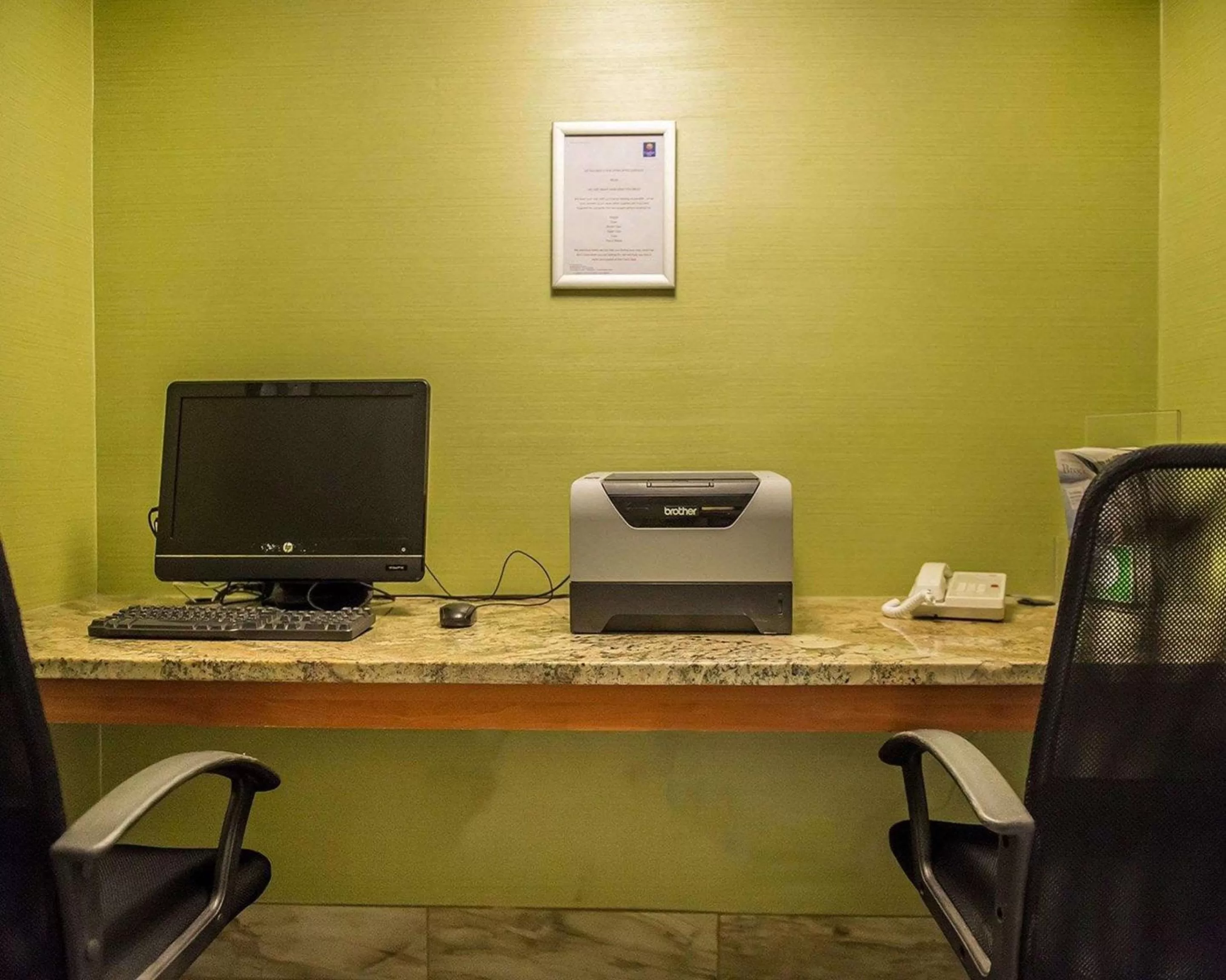 On site in Comfort Inn