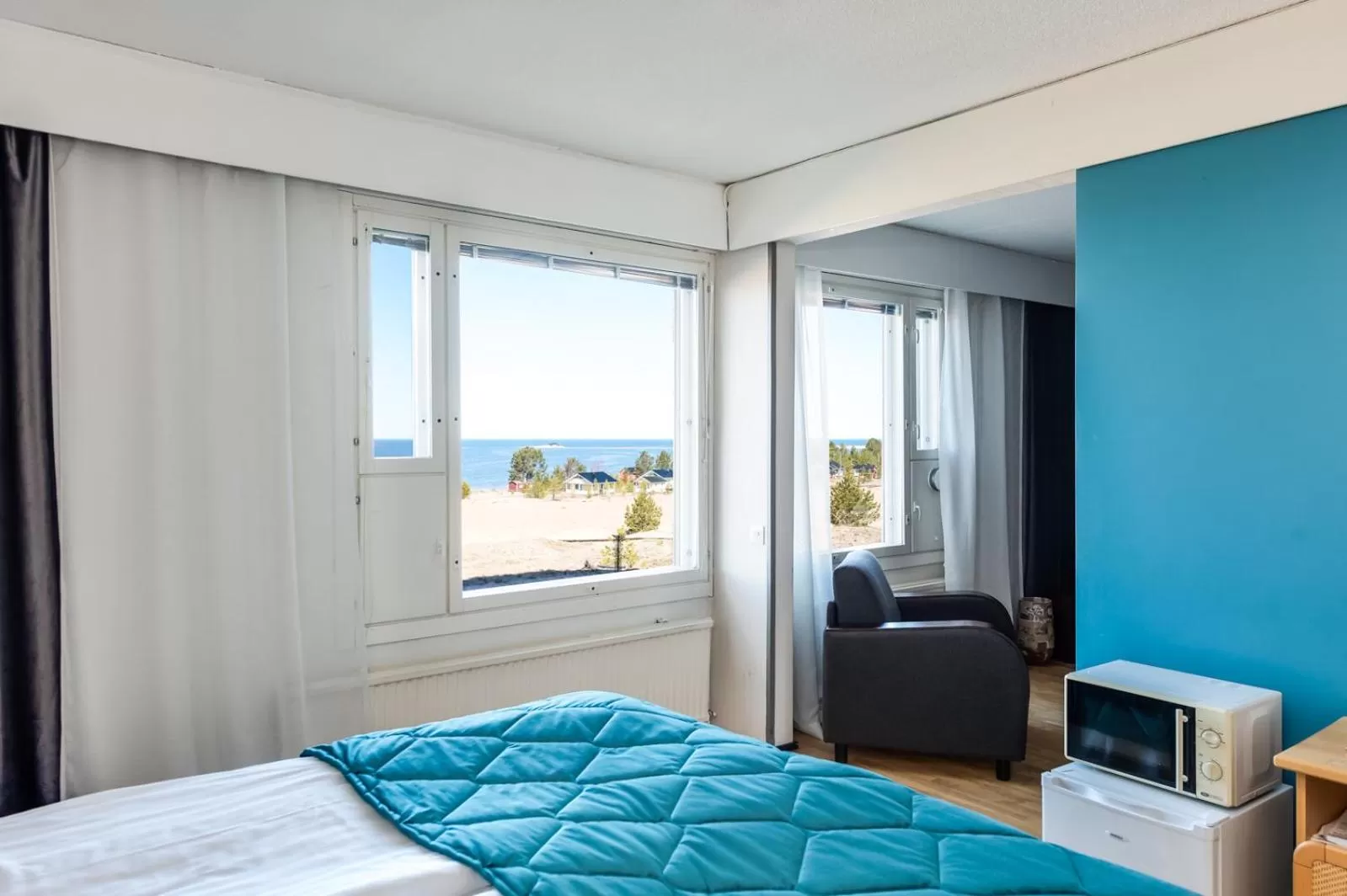 Bed in Hotel Rantakalla