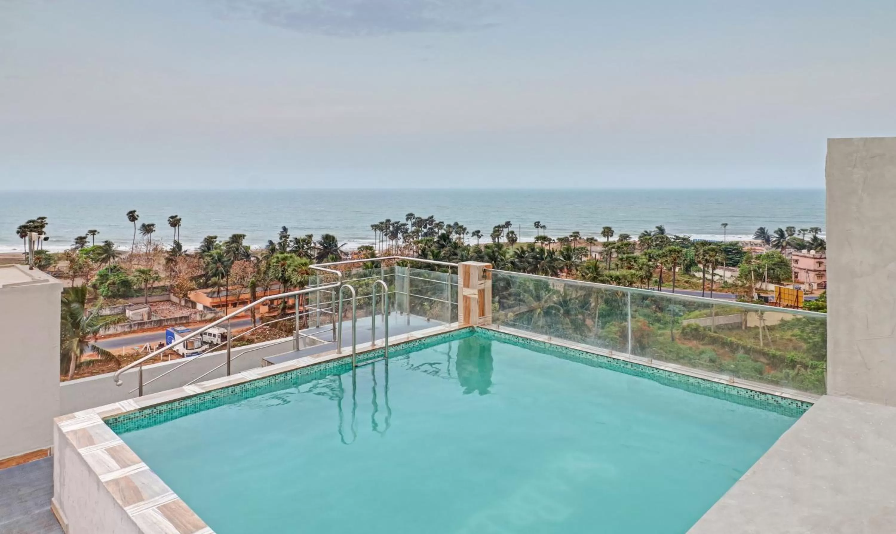 Swimming pool in Treebo Seabreeze Comforts