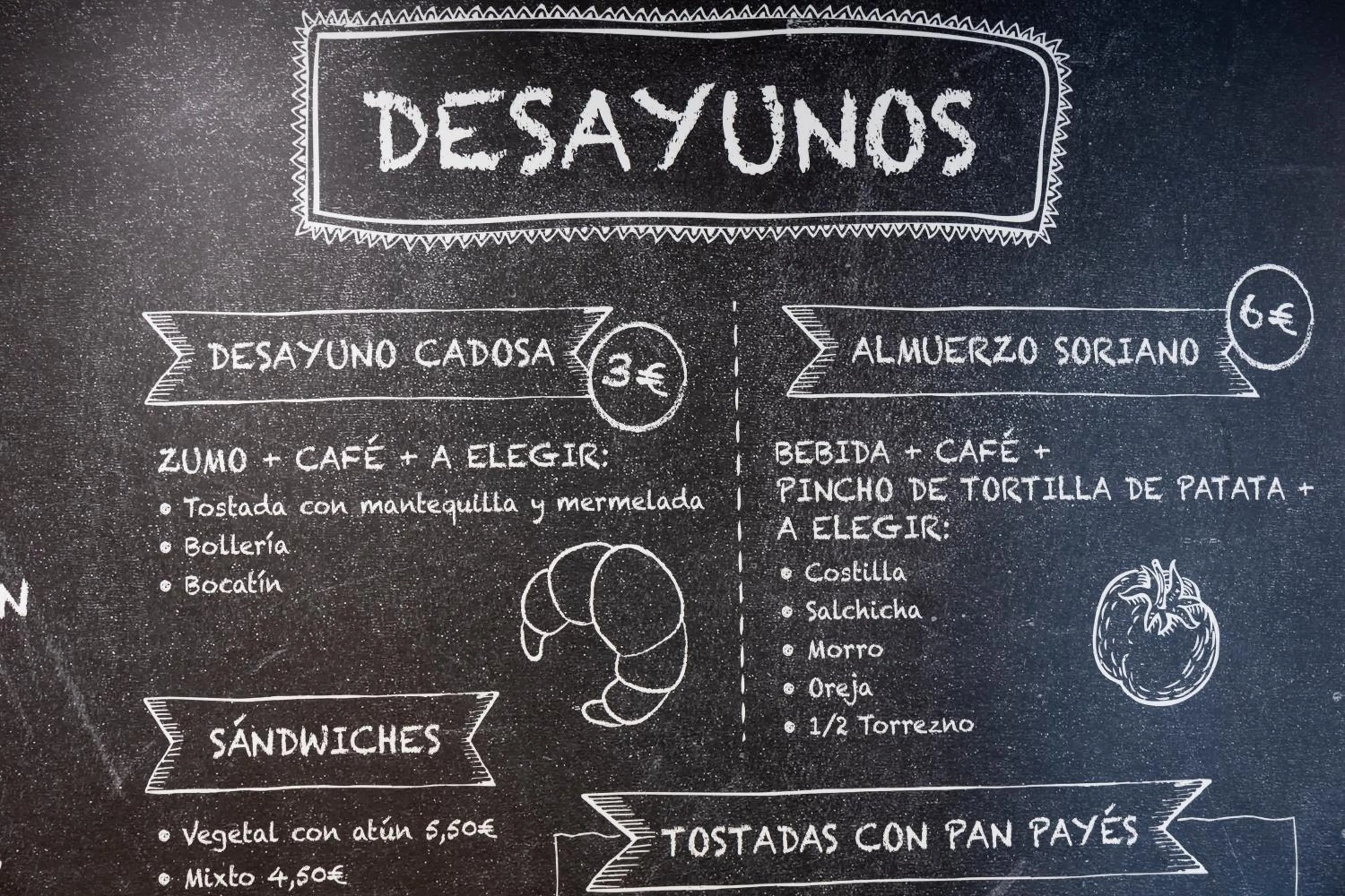 Breakfast in Hotel Restaurante Cadosa