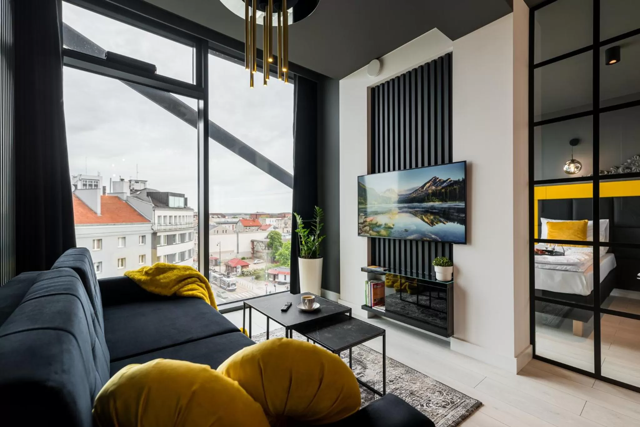 Communal lounge/ TV room, Bed in Q18 ApartHotel