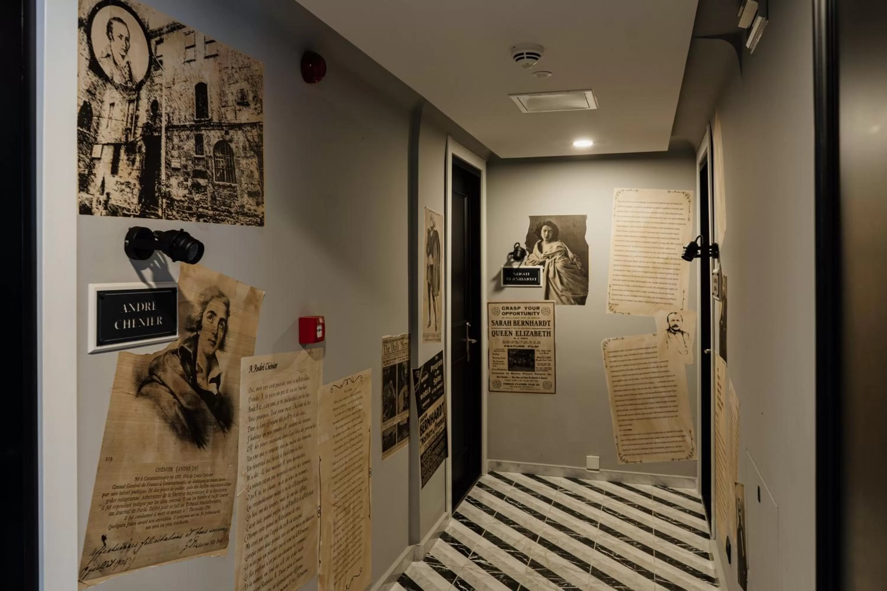 Text overlay in Hotel Poem