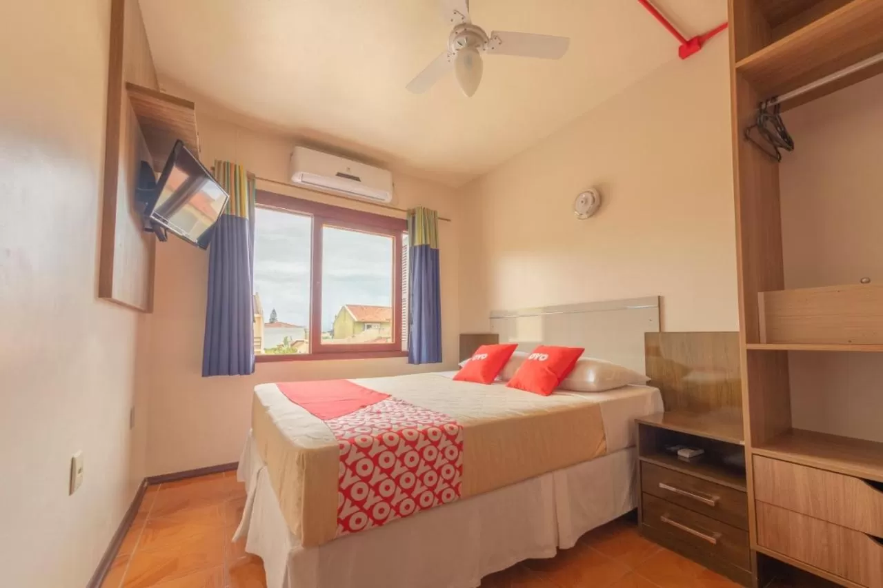 Bed in Pousada Japeju