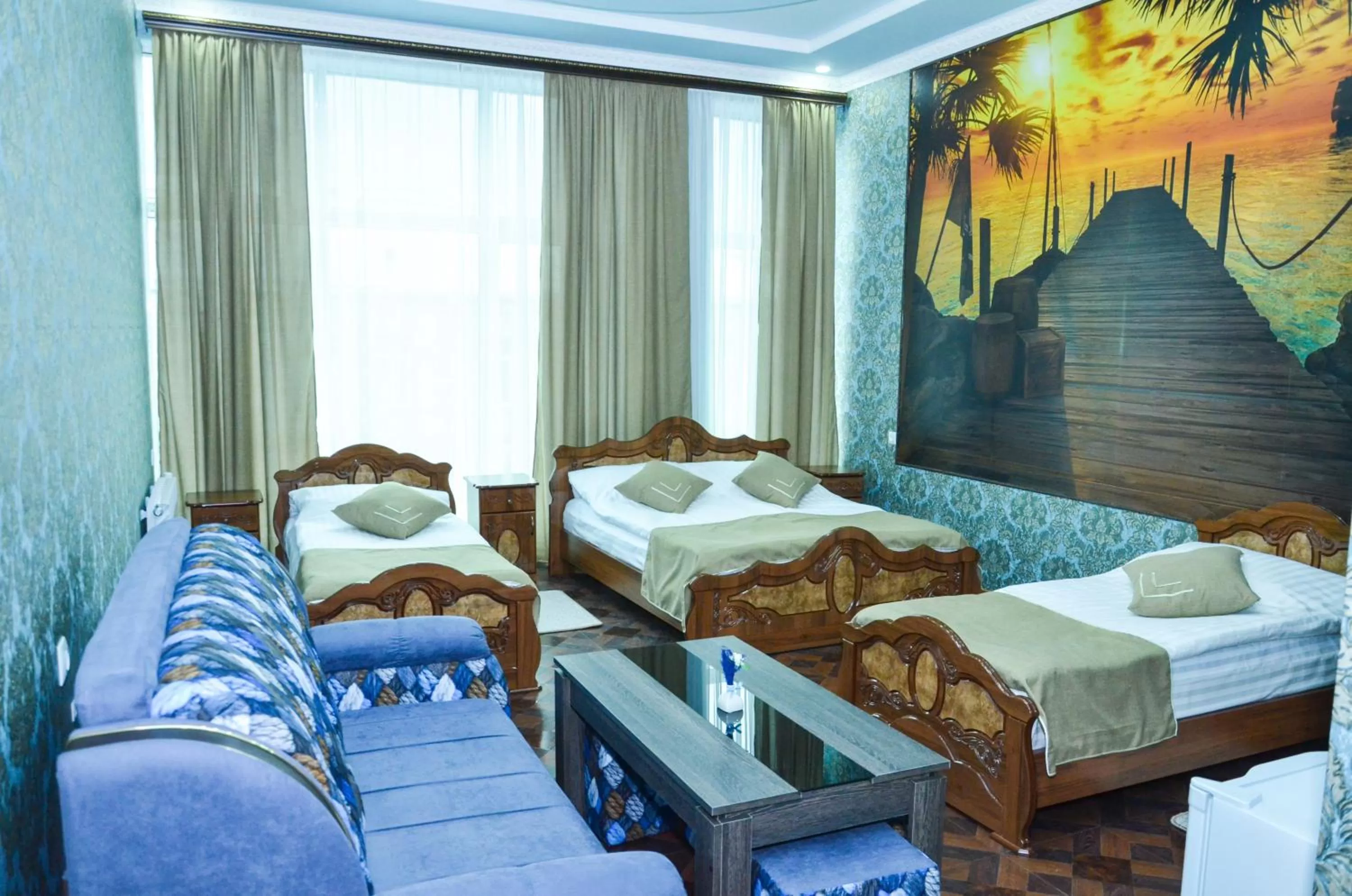 Bed in Zangezur Hotel