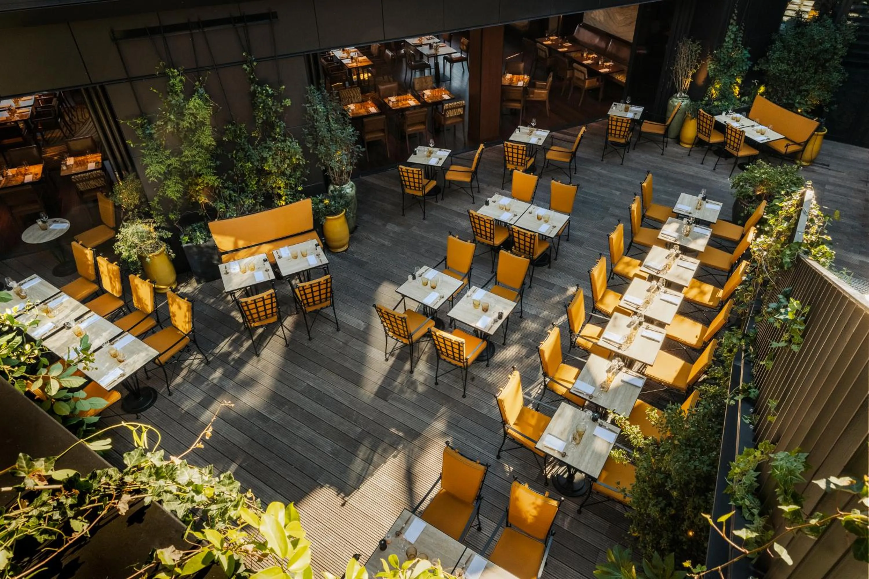 Patio in Hôtel Madame Rêve