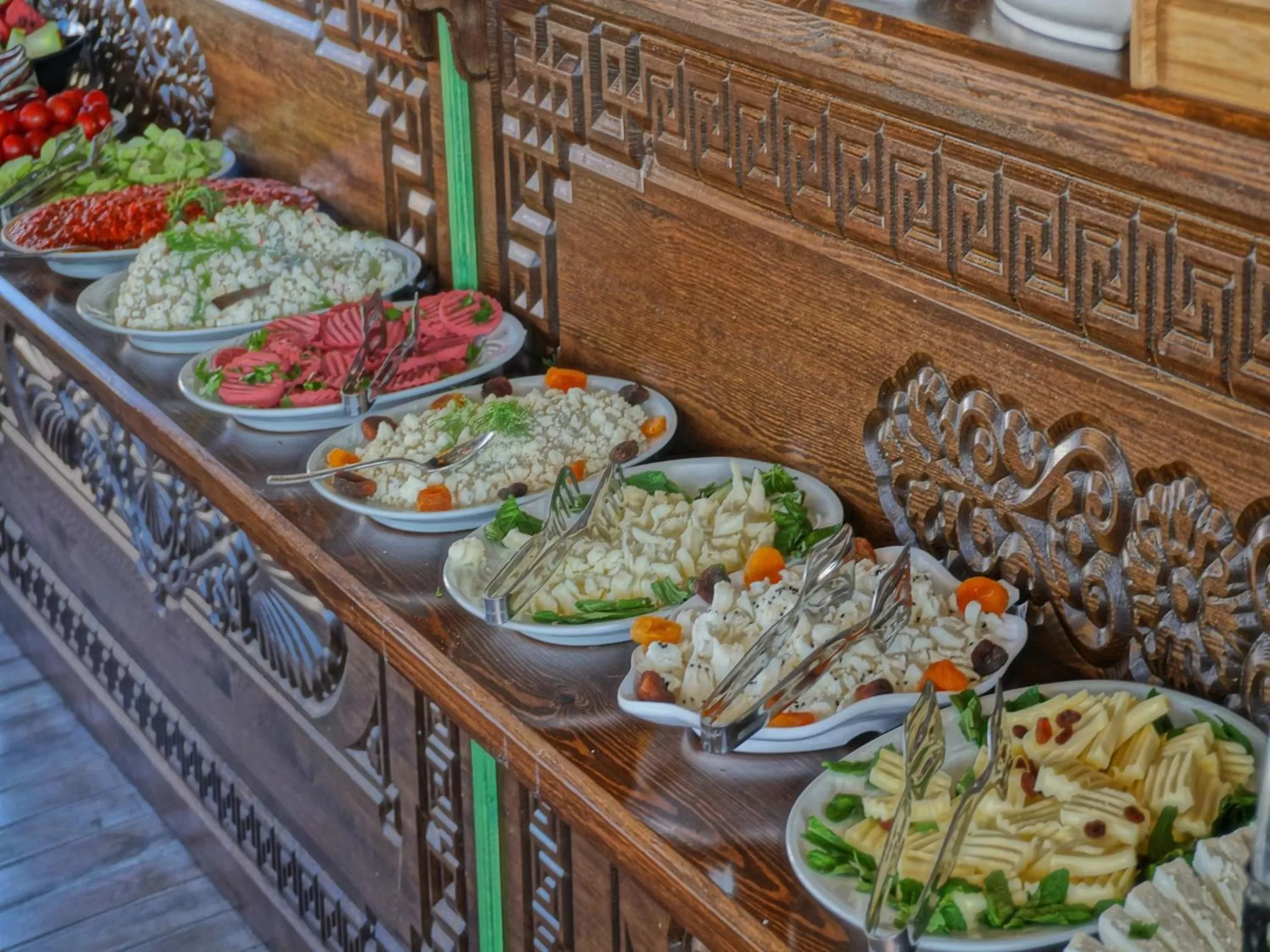 Buffet breakfast in Milat Cave Hotel