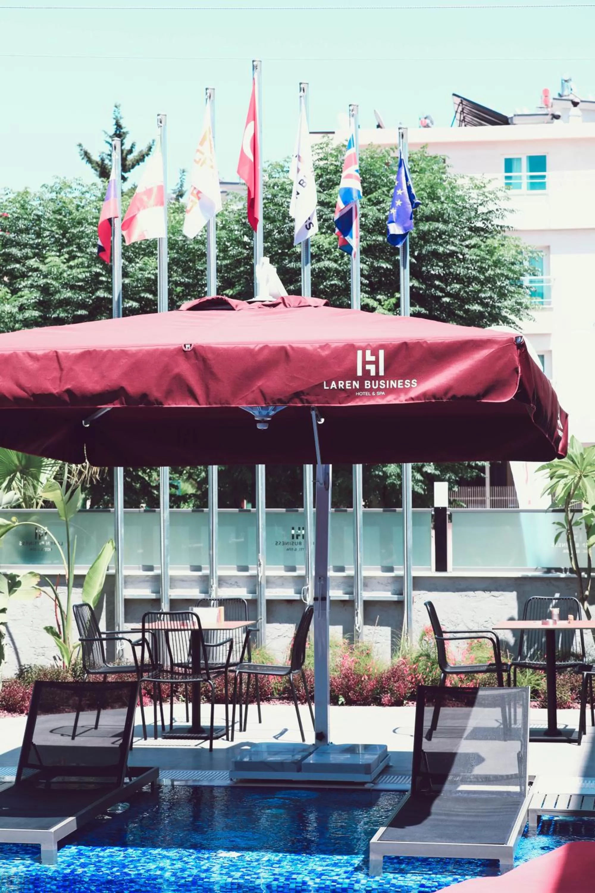 Patio in Laren Sea Side Hotel Spa