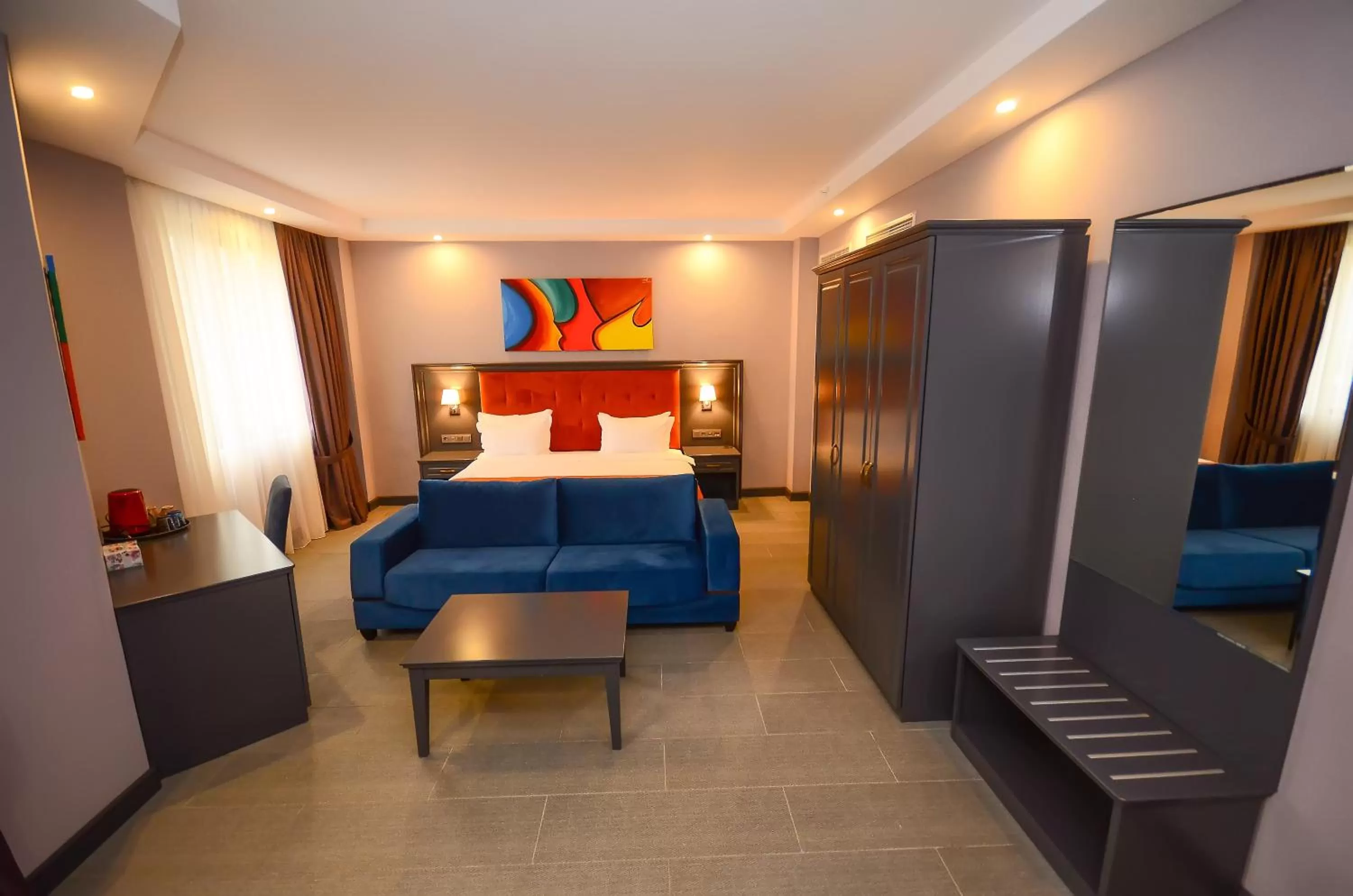 Living room, Bed in Batumi Palm Hotel