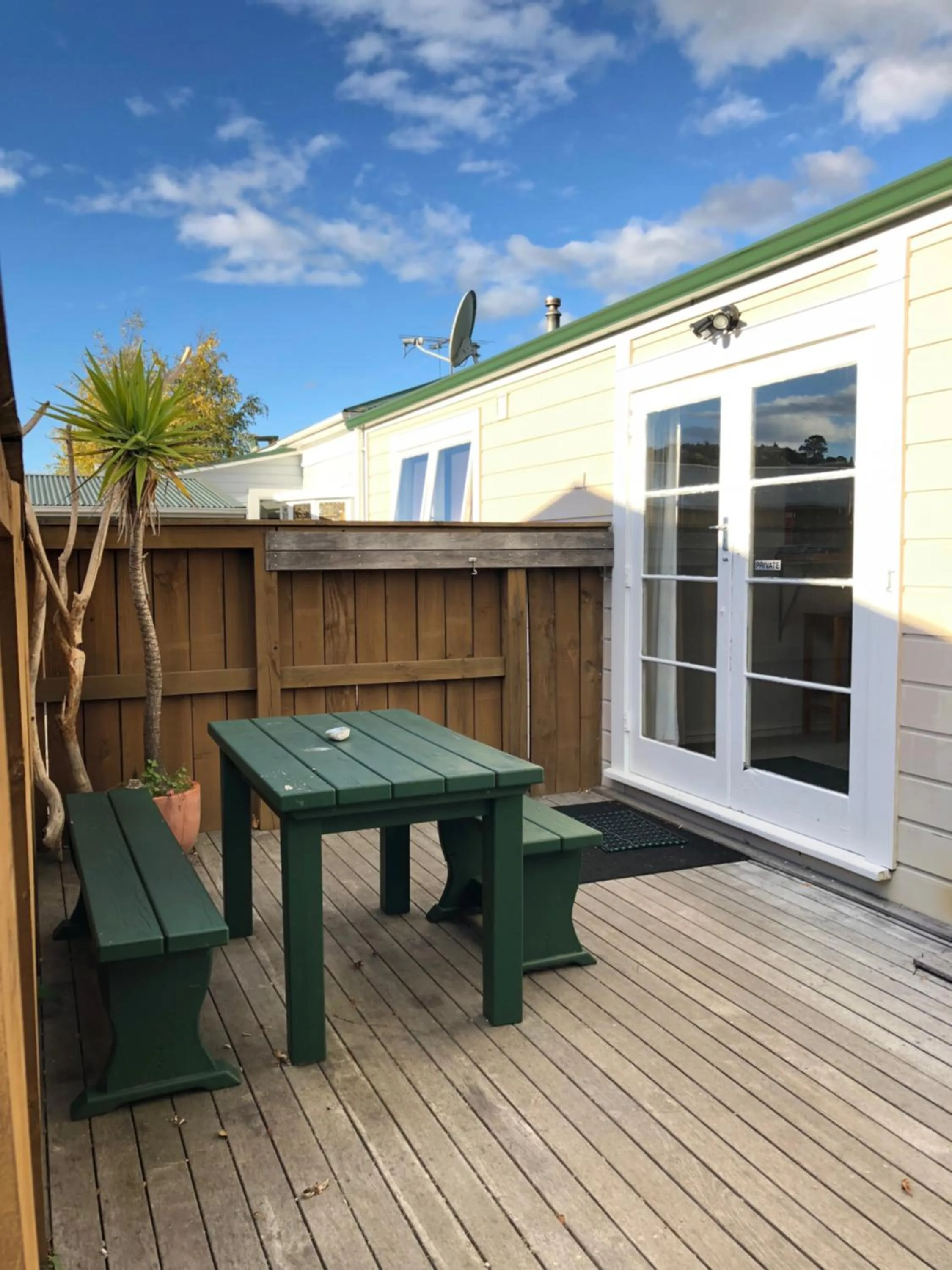 Patio in The Bug Backpackers