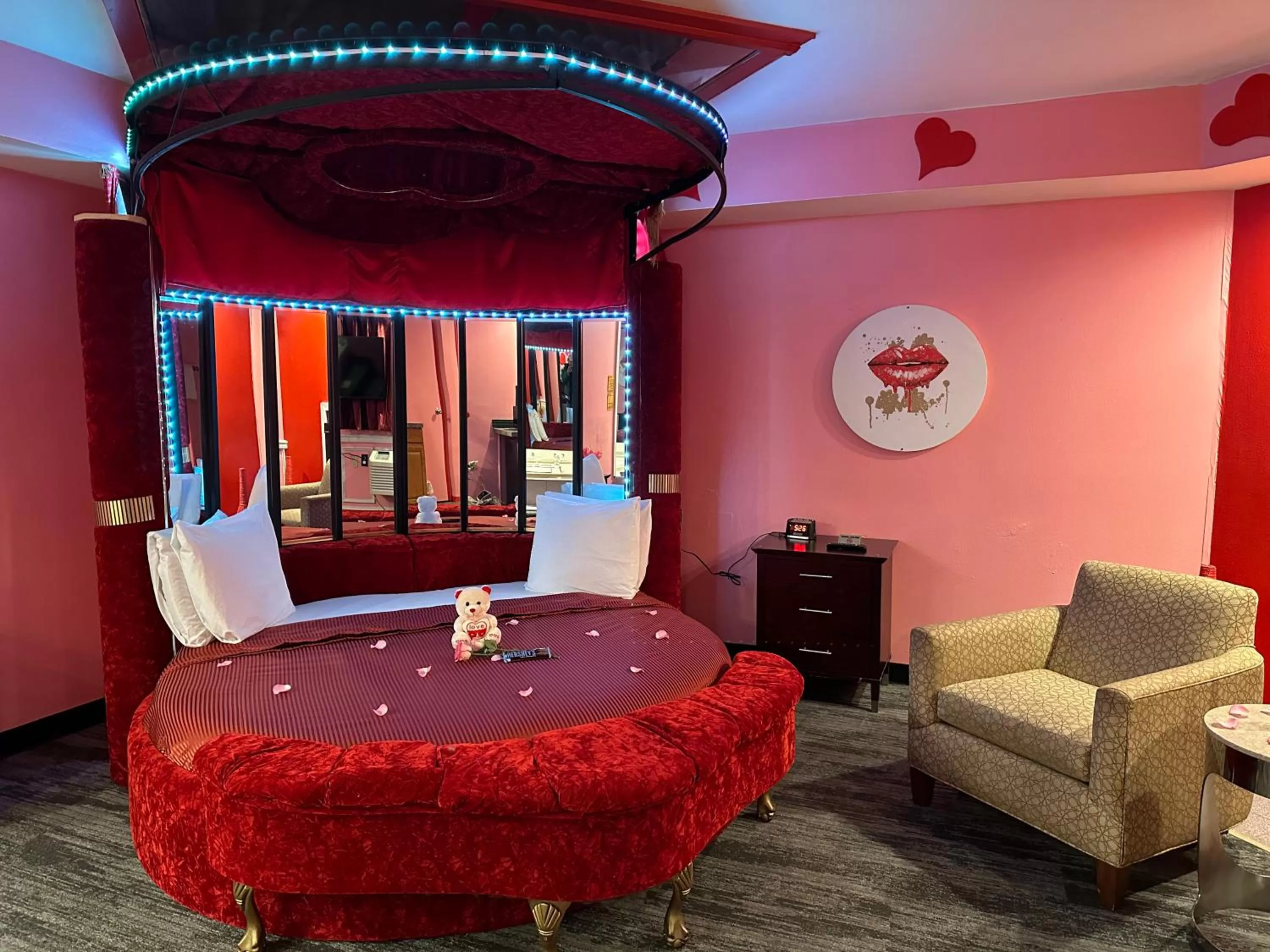 Bedroom in Inn of the Dove - Romantic Luxury Suites with Jacuzzi & Seasonal Fireplace at Harrisburg-Hershey-Philadelphia, PA