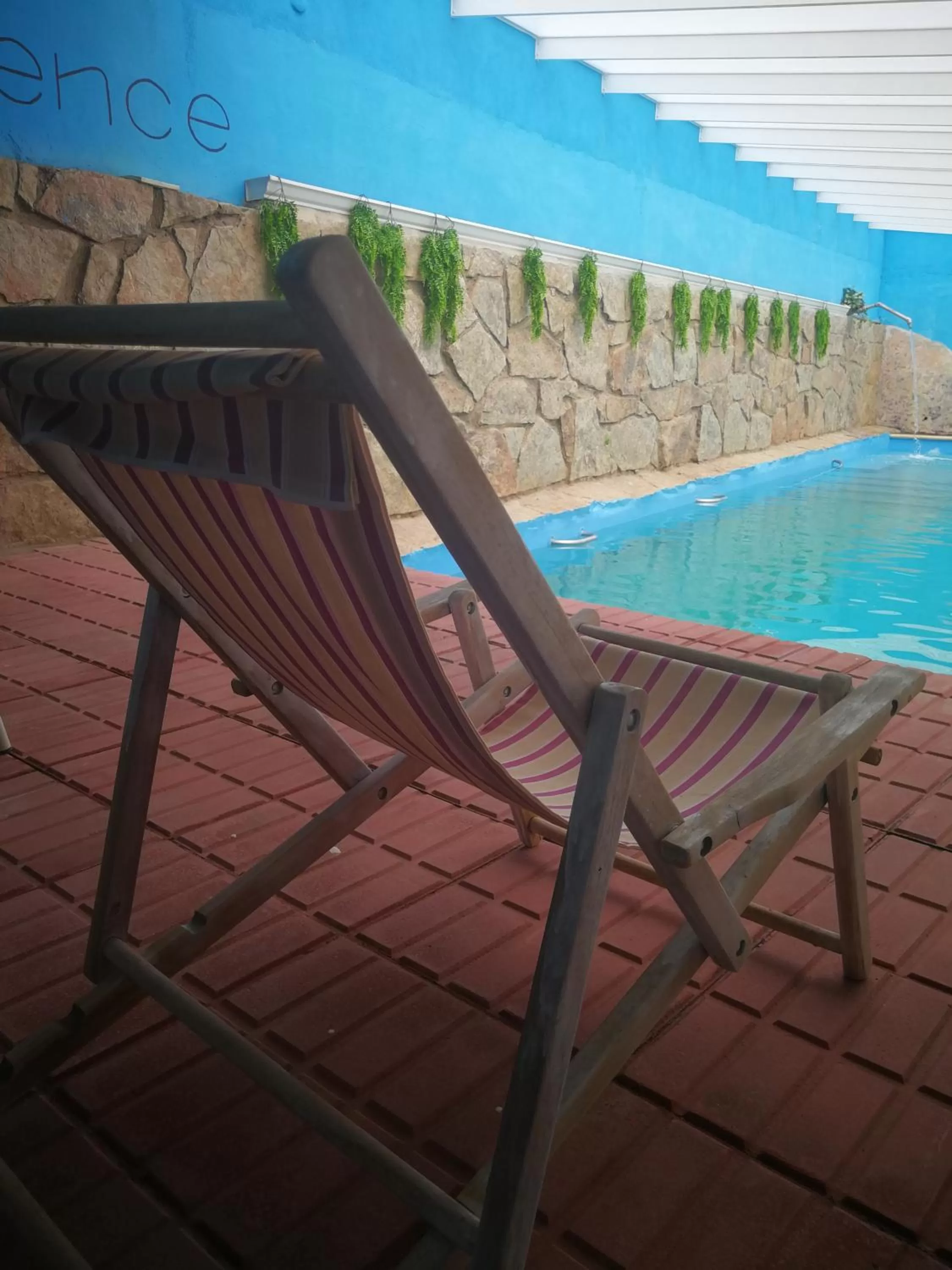 Pool view in La Casona del Abuelo Parra